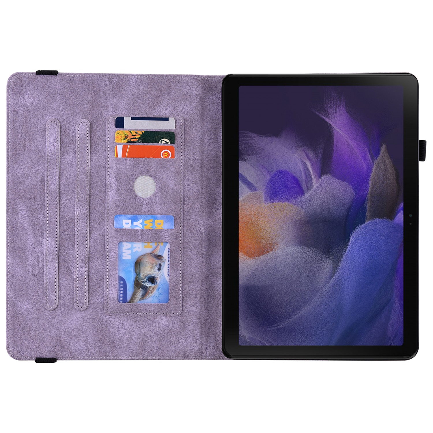 Samsung Galaxy Tab A11 Handytasche Schmetterling Lila