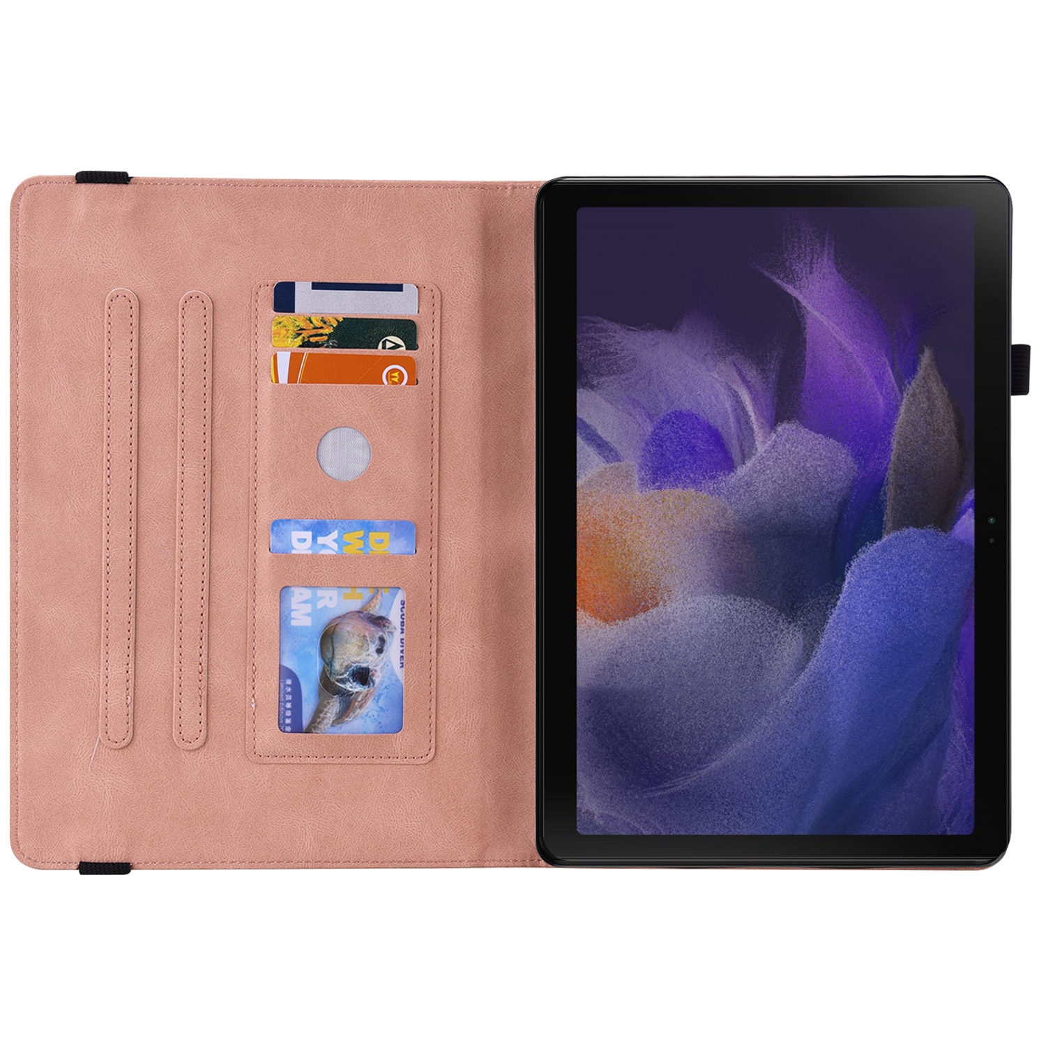 Samsung Galaxy Tab A11 Plus Handytasche Schmetterling Rosa