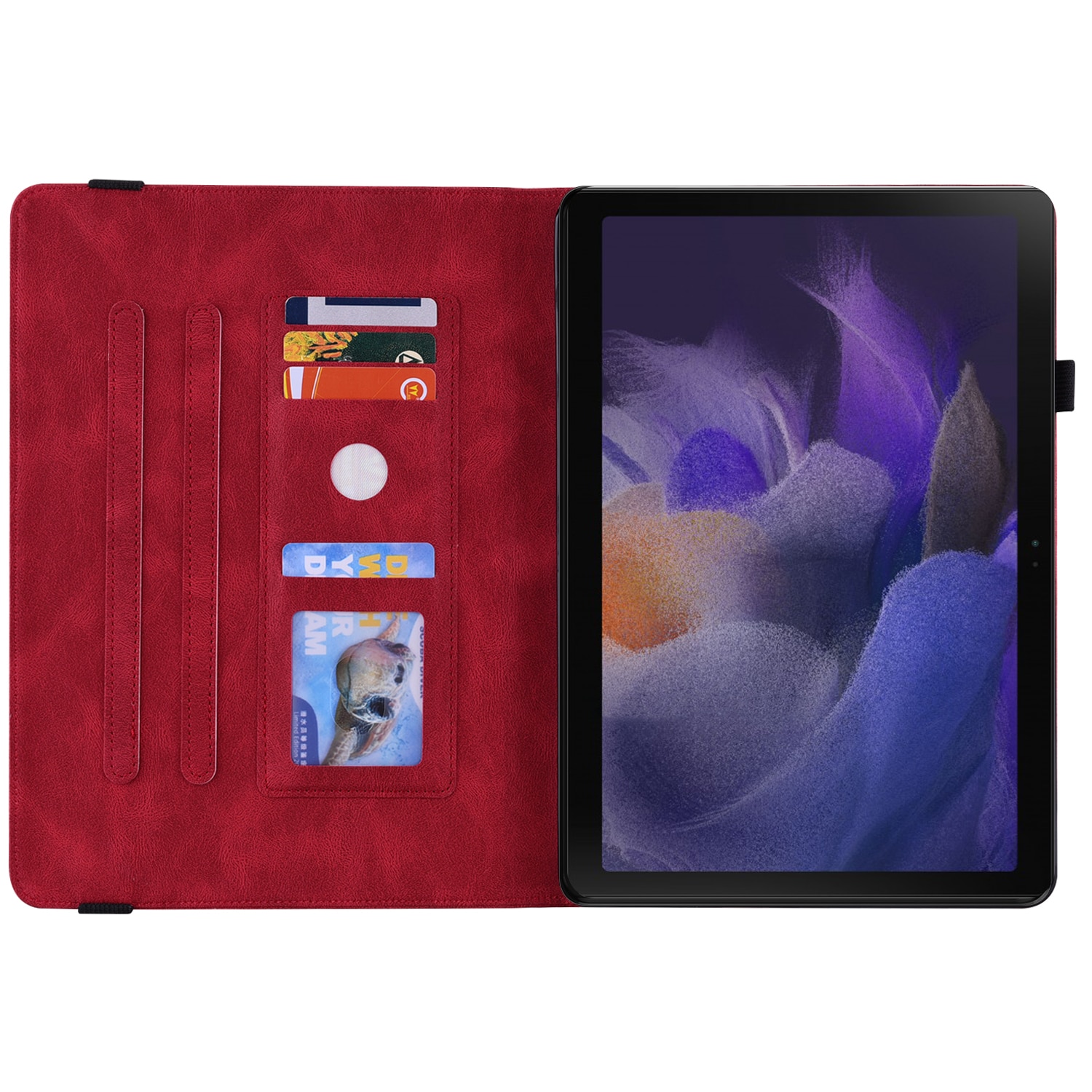 Samsung Galaxy Tab A11 Plus Handytasche Schmetterling Rot