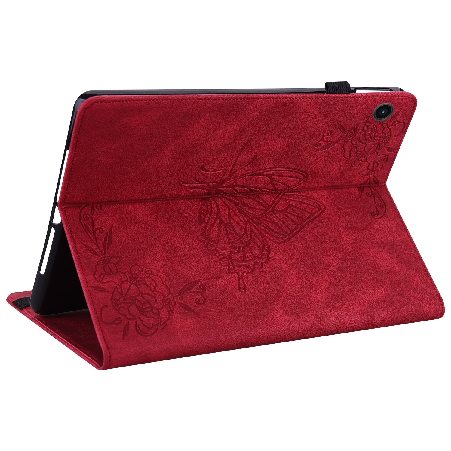 Samsung Galaxy Tab A11 Plus Handytasche Schmetterling Rot