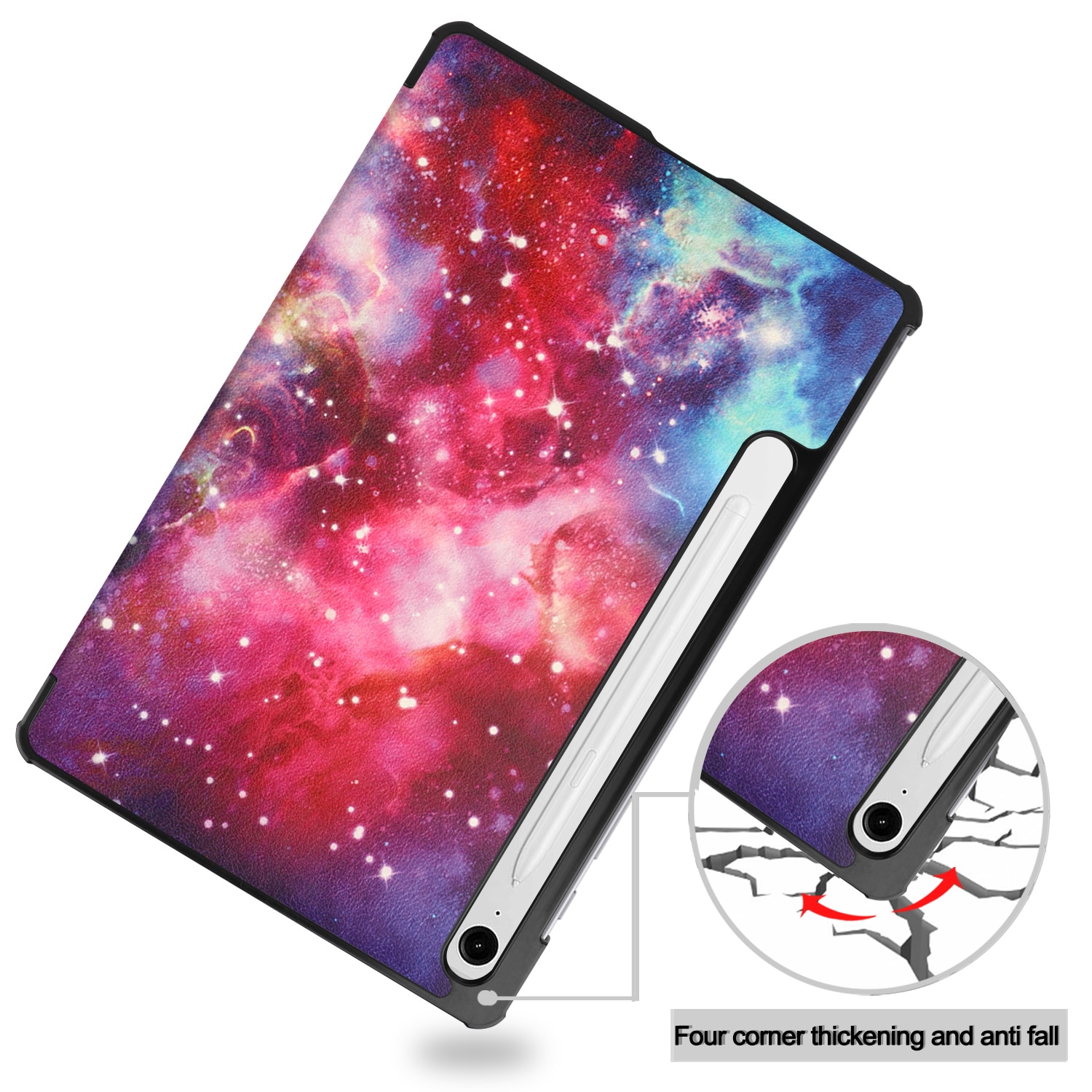 Samsung Galaxy Tab S10 Lite Tri-Fold Case Schutzhülle Space