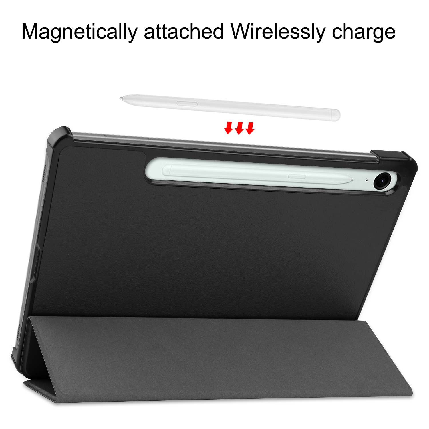 Samsung Galaxy Tab S10 Lite Tri-Fold Case Schutzhülle Schwarz