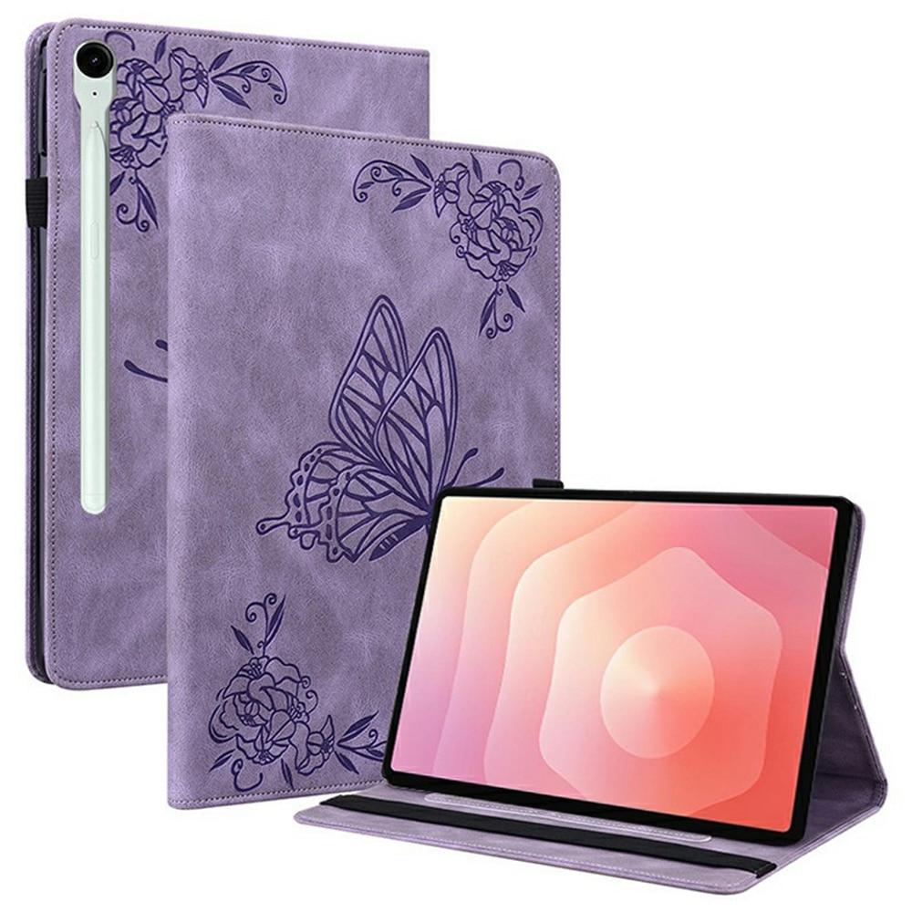 Samsung Galaxy Tab S11 Handytasche Schmetterling Lila