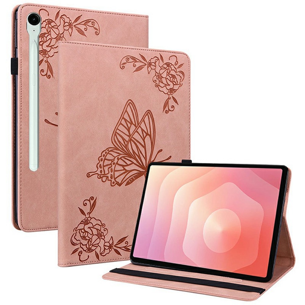 Samsung Galaxy Tab S11 Handytasche Schmetterling Rosa