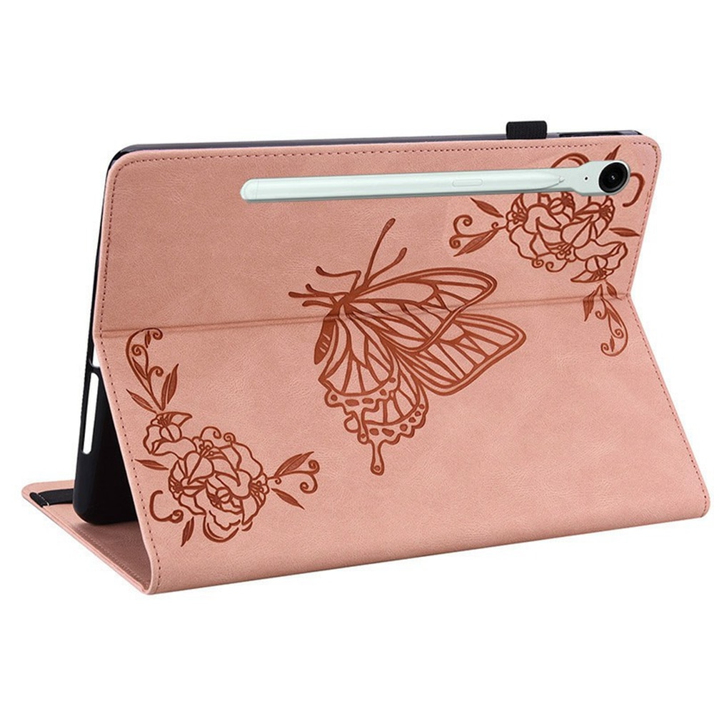 Samsung Galaxy Tab S11 Handytasche Schmetterling Rosa