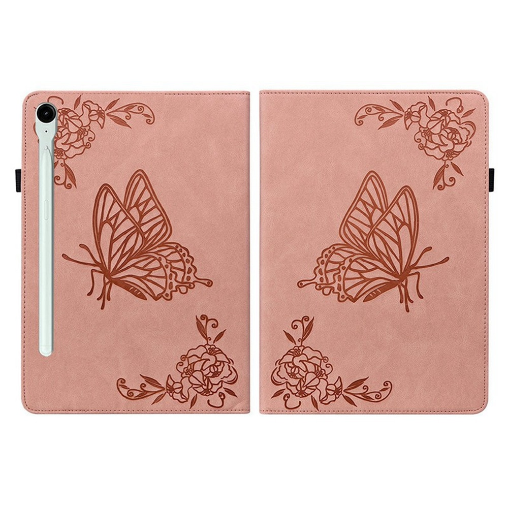 Samsung Galaxy Tab S11 Handytasche Schmetterling Rosa