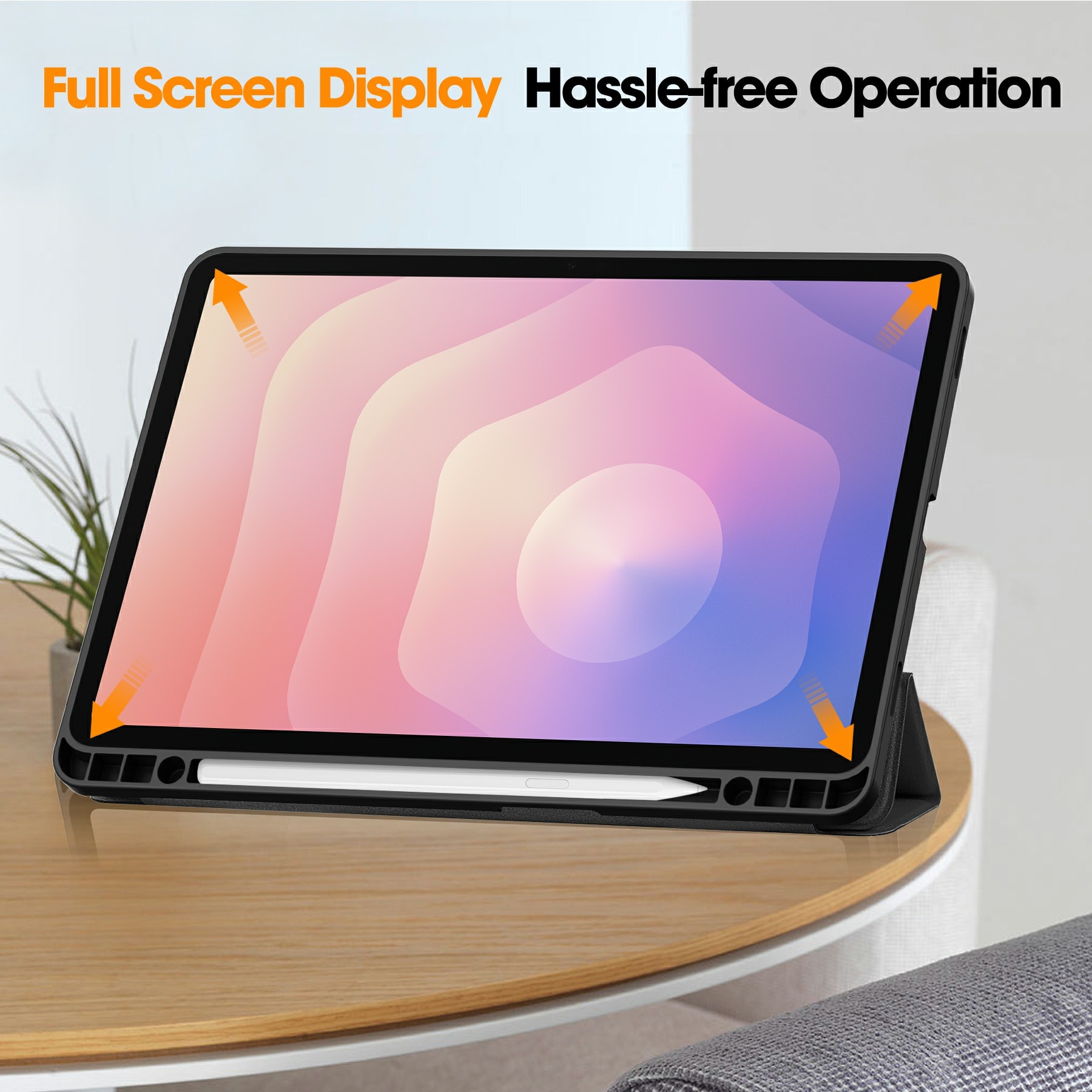 Samsung Galaxy Tab S11 Tri-Fold Case Schutzhülle mit Touchpen-Halter Schwarz