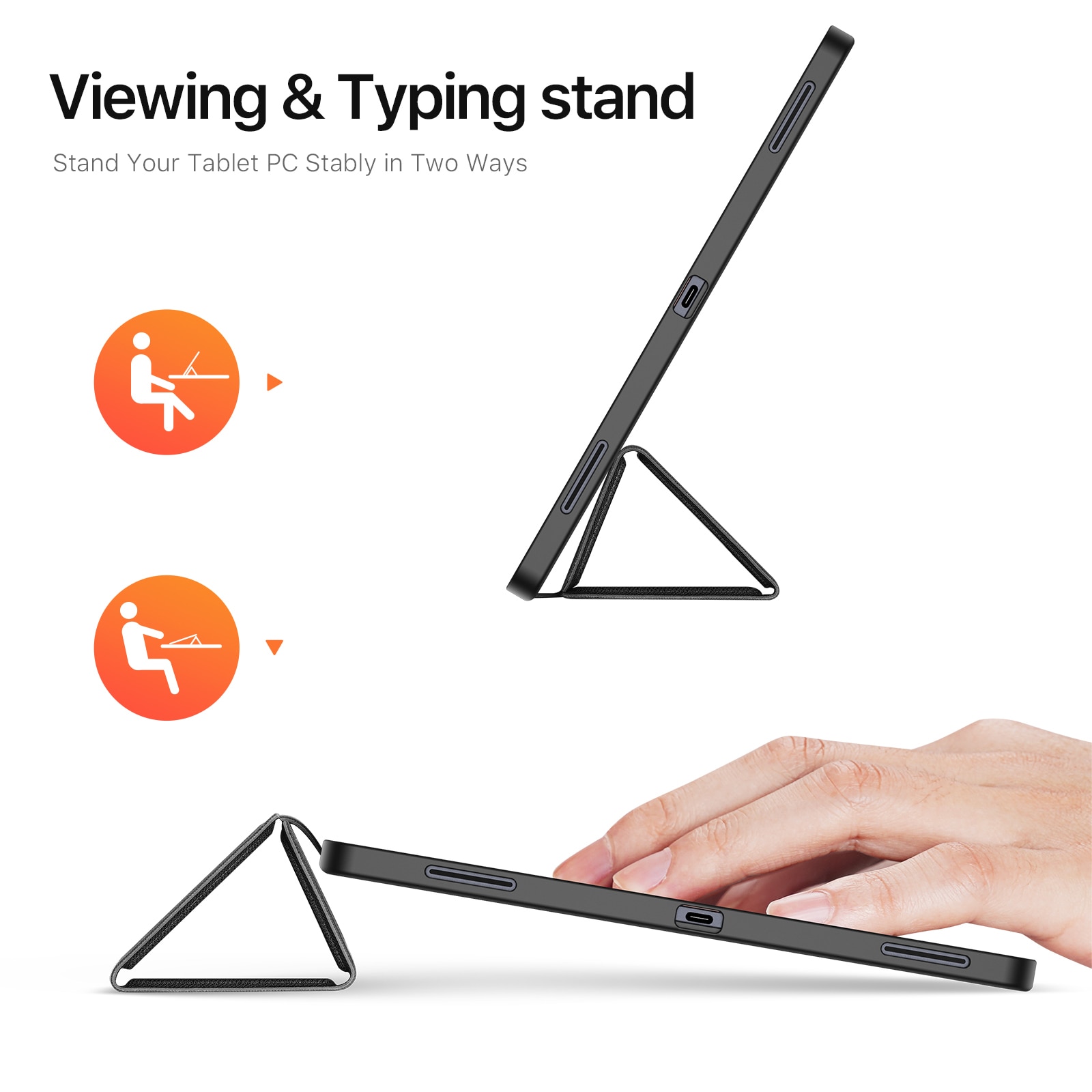 Domo Tri-Fold Case Samsung Galaxy Tab S11 Ultra Black