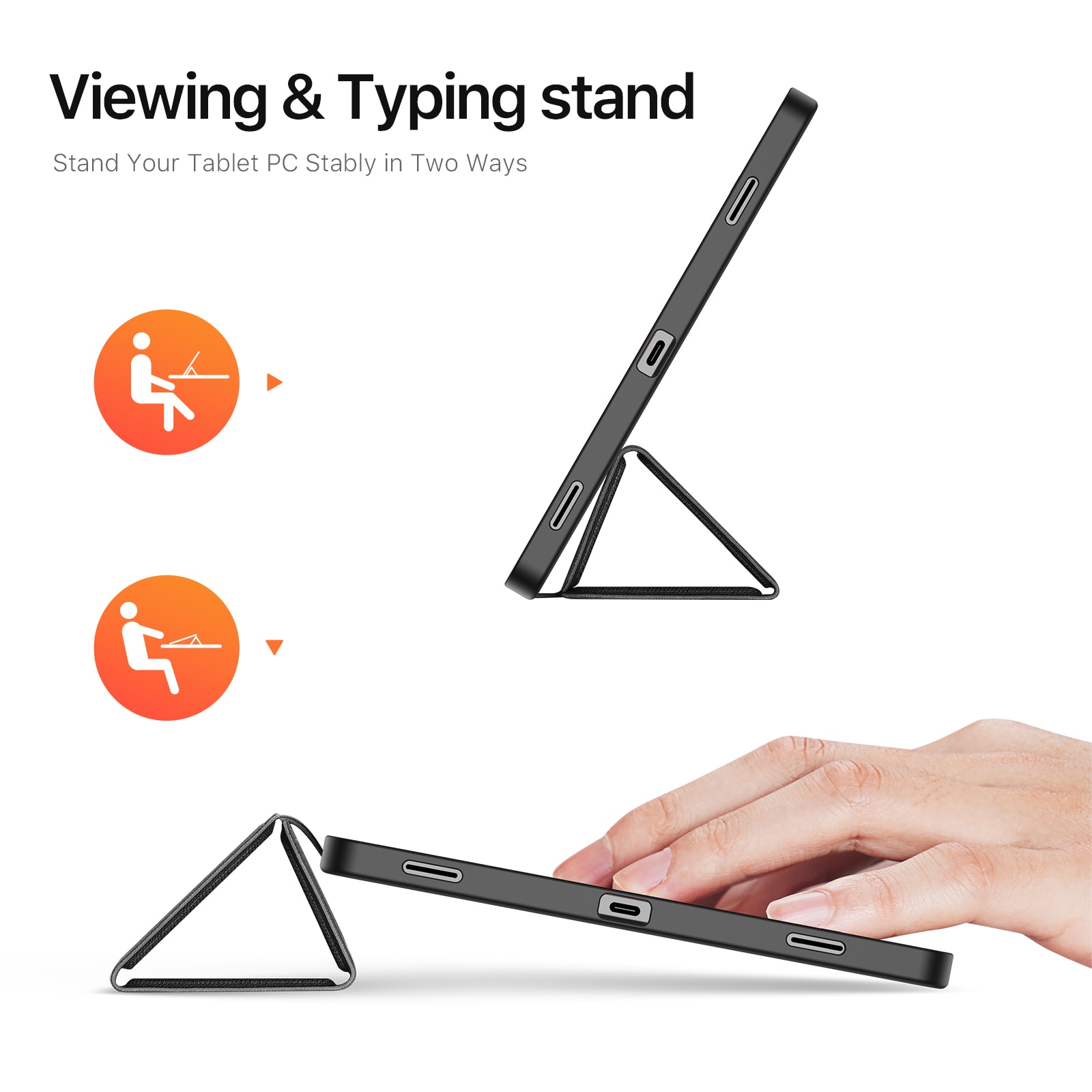 Domo Tri-Fold Case Samsung Galaxy Tab S11 Black