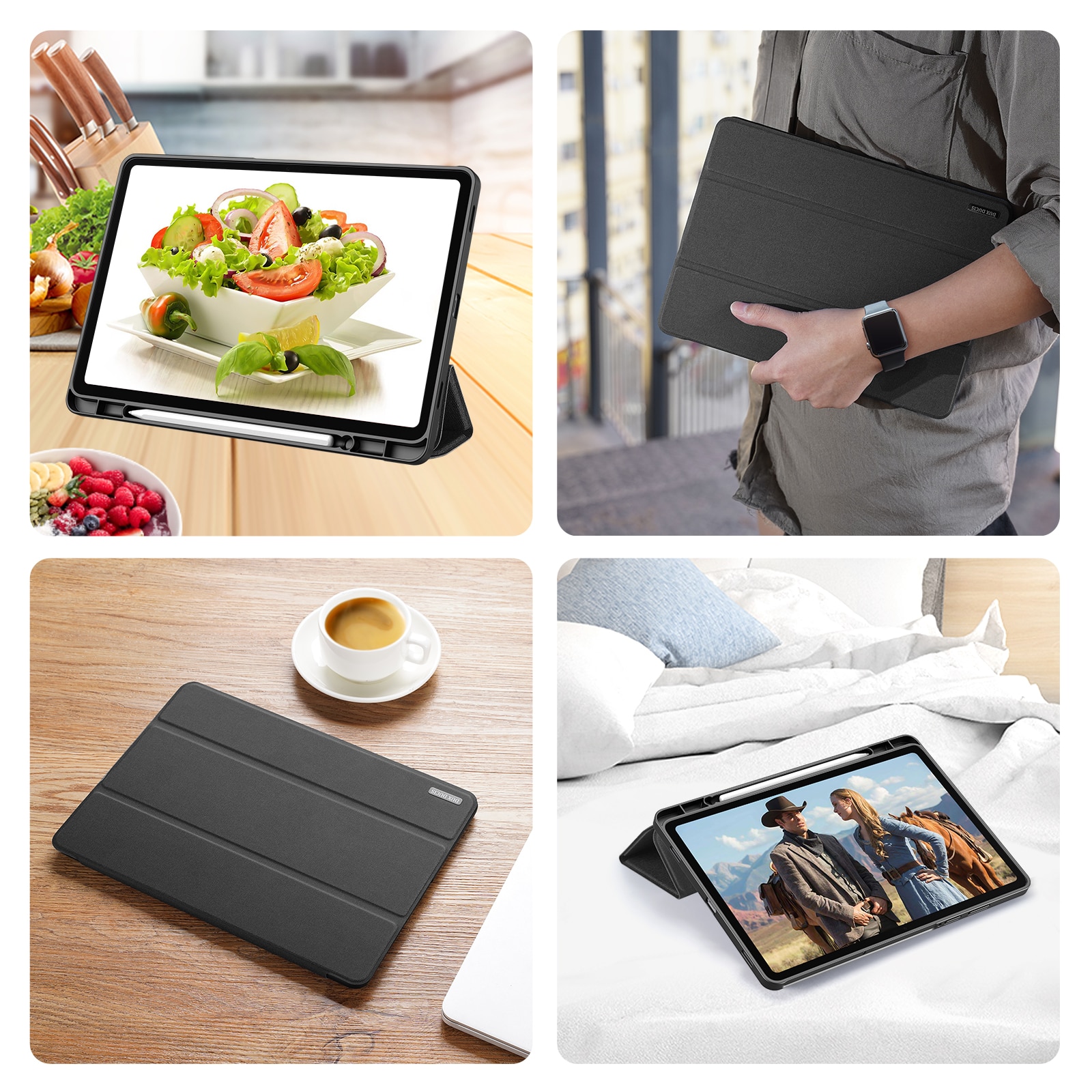 Domo Tri-Fold Case Samsung Galaxy Tab S11 Black
