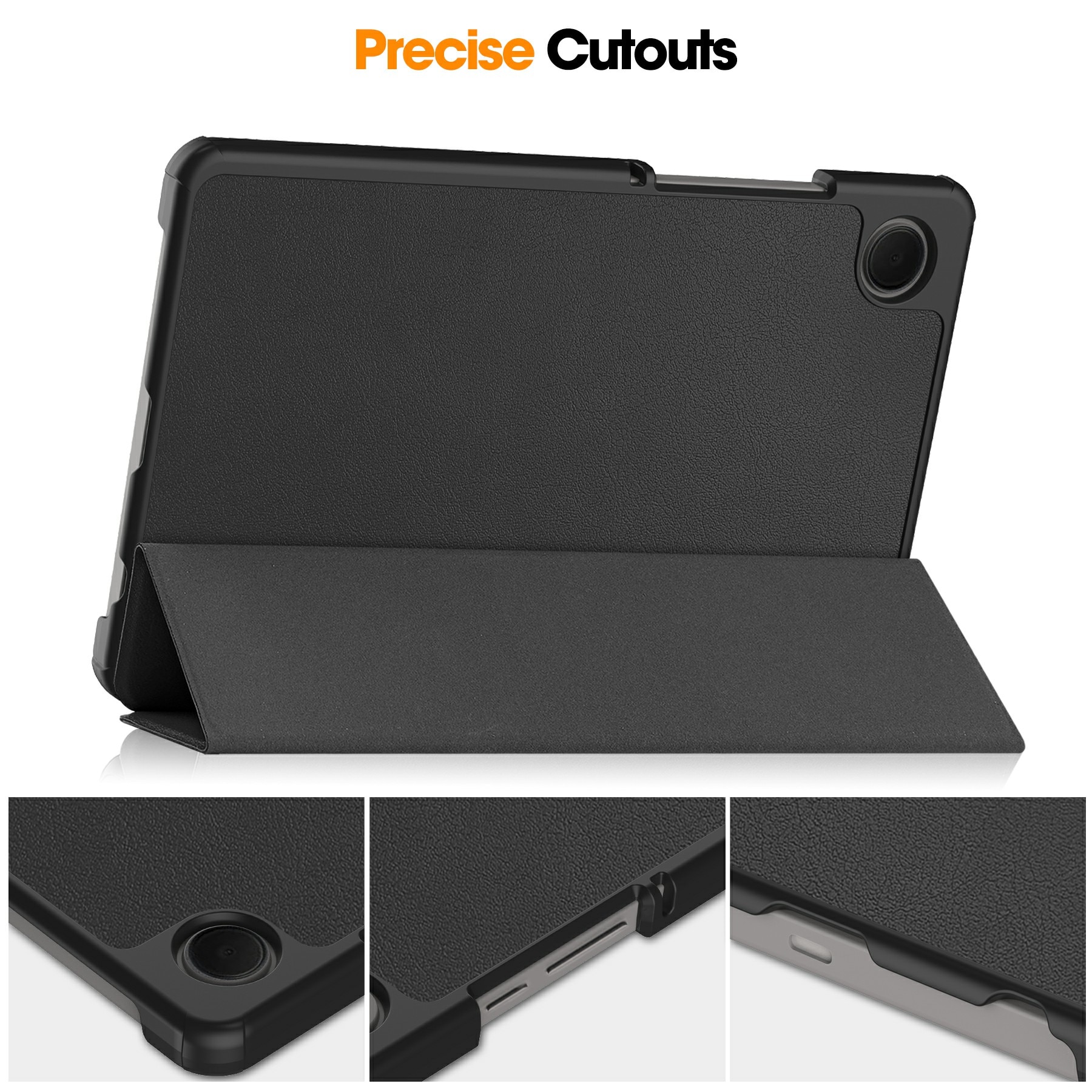 Samsung Galaxy Tab A11 Tri-Fold Case Schutzhülle Schwarz