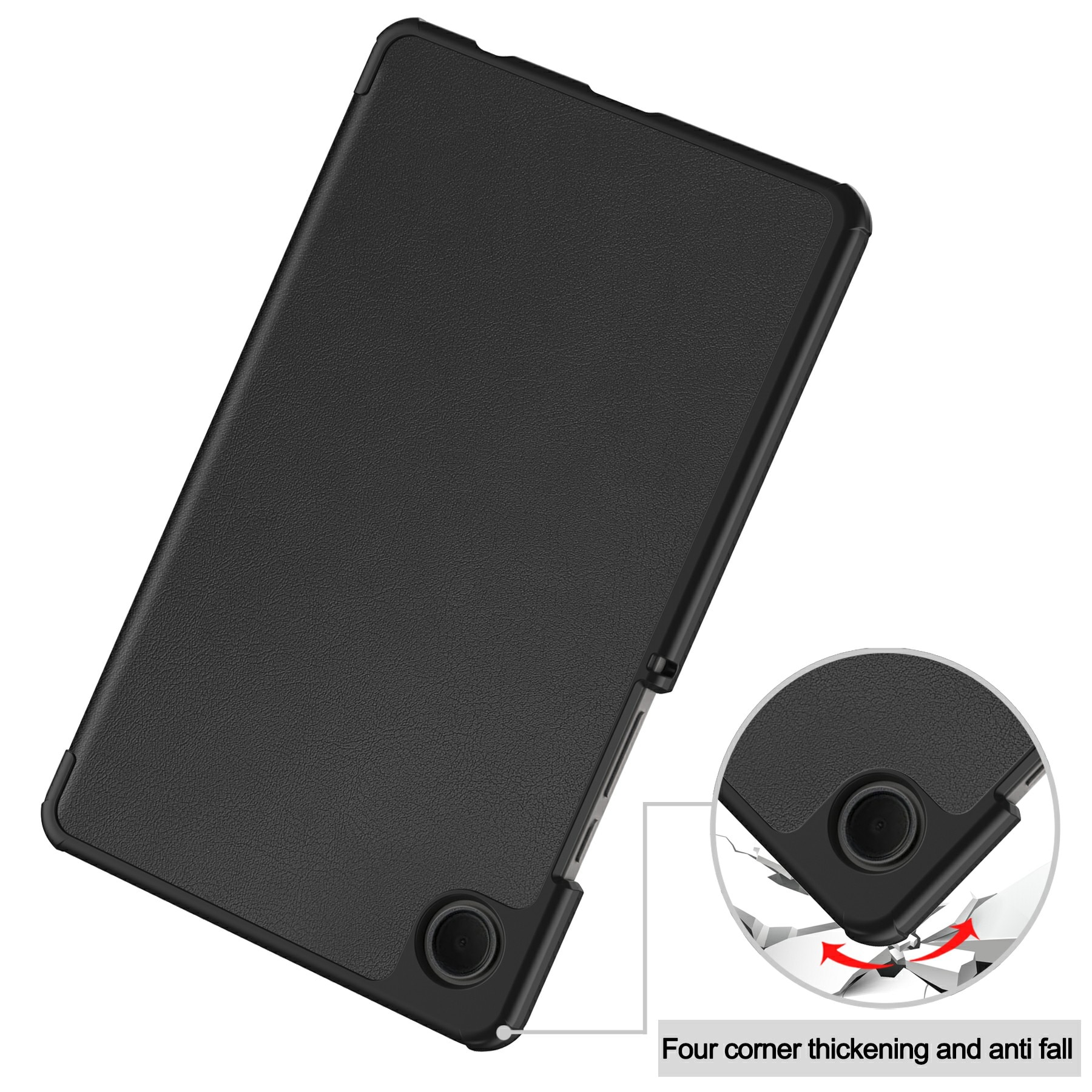 Samsung Galaxy Tab A11 Tri-Fold Case Schutzhülle Schwarz