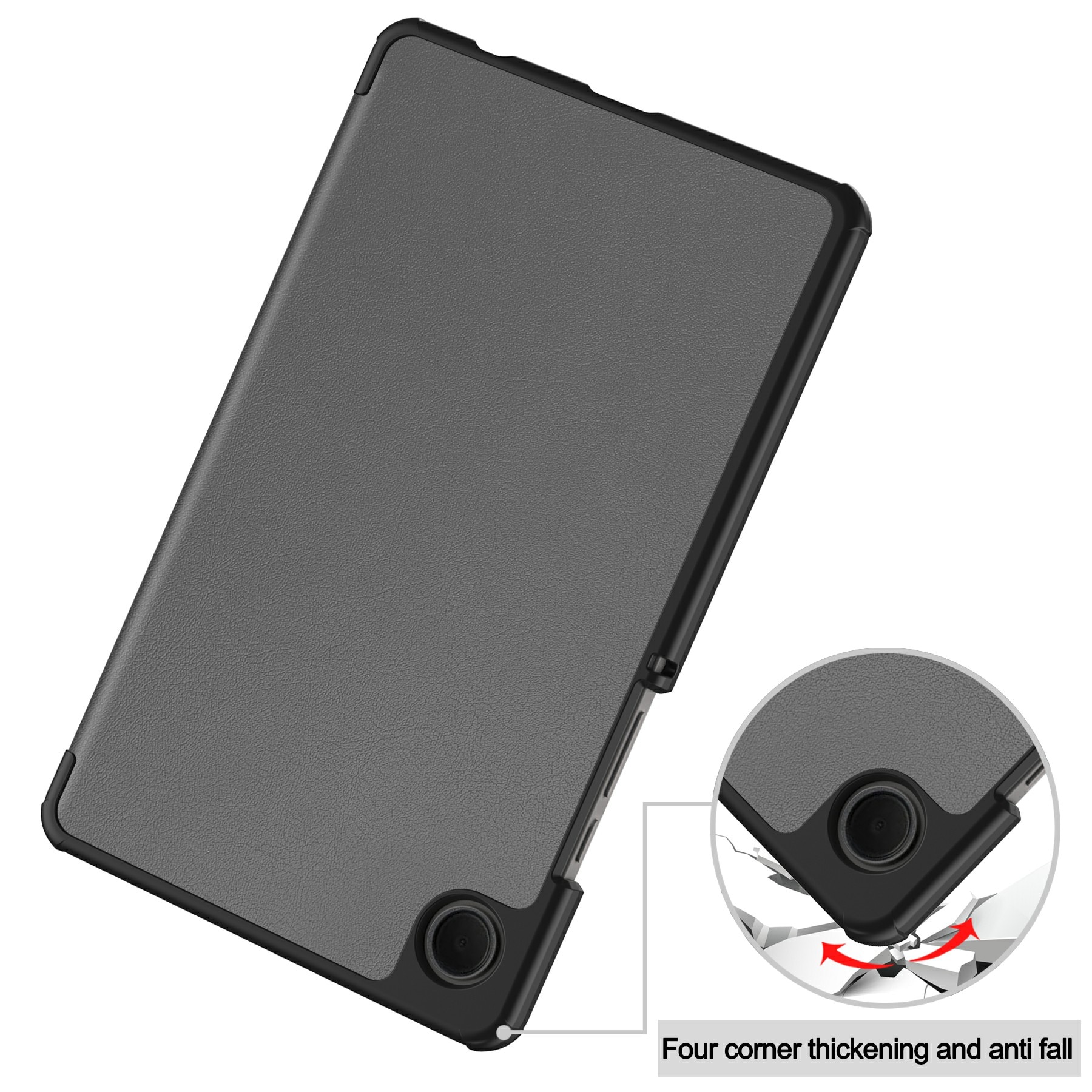 Samsung Galaxy Tab A11 Tri-Fold Case Schutzhülle Grau