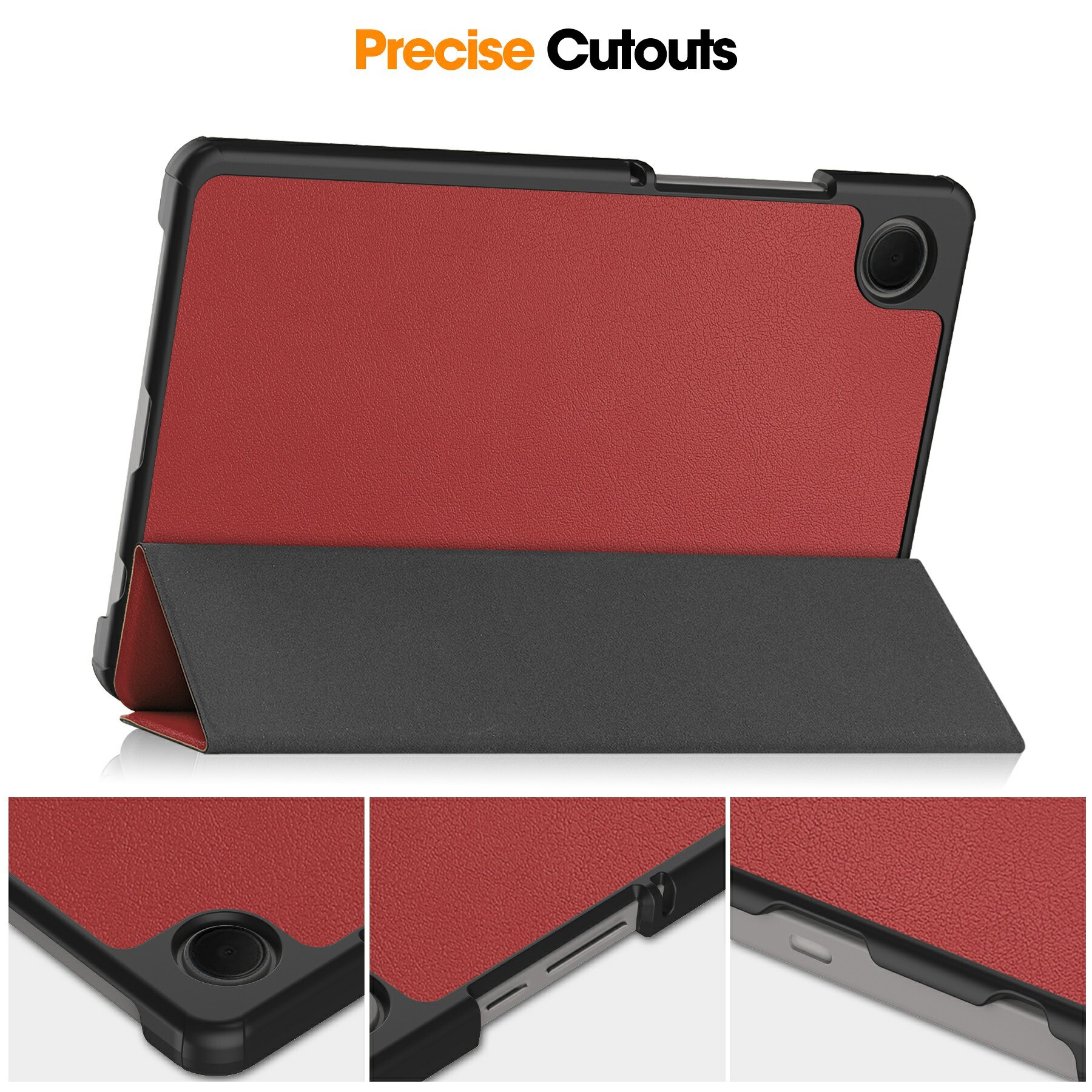 Samsung Galaxy Tab A11 Tri-Fold Case Schutzhülle Rot
