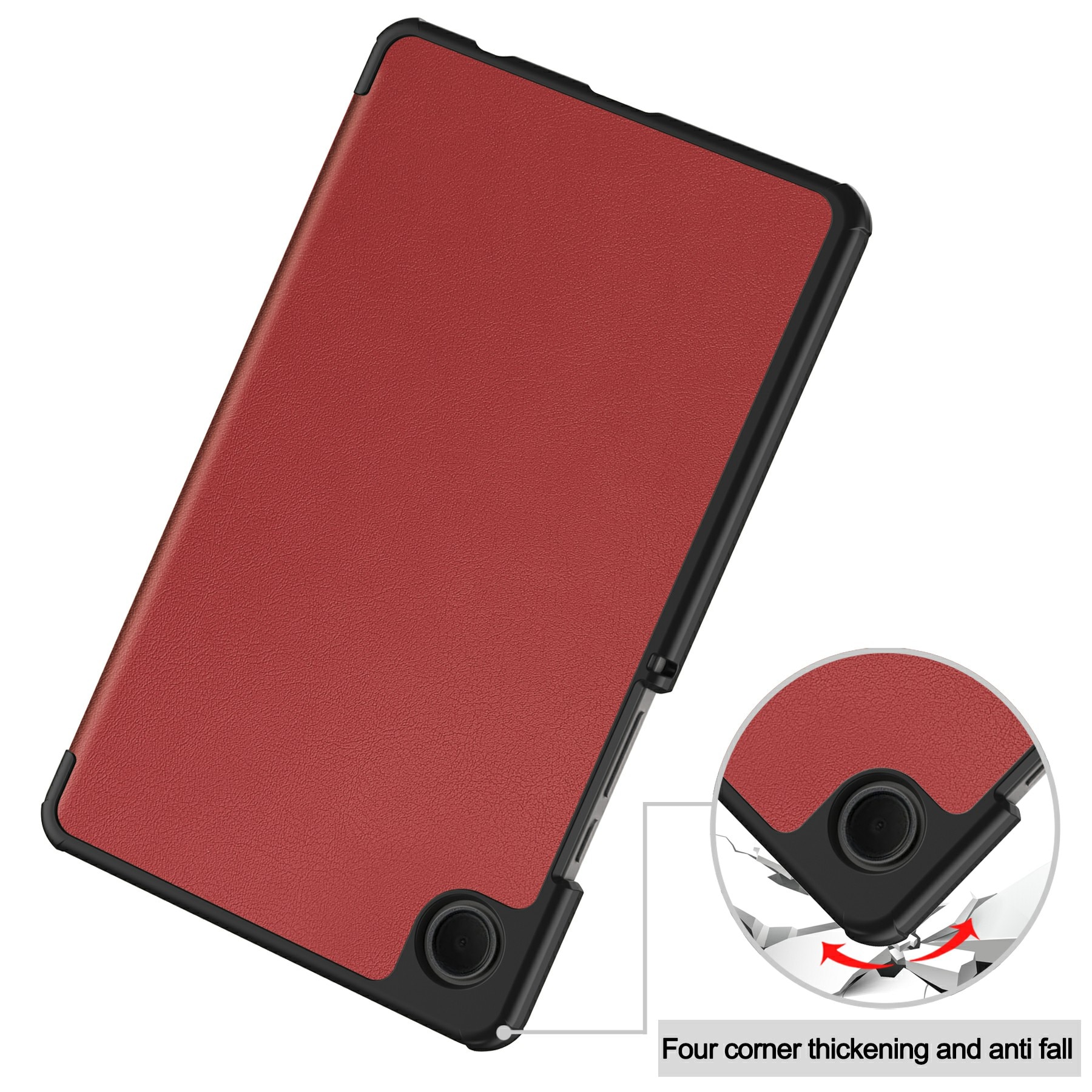 Samsung Galaxy Tab A11 Tri-Fold Case Schutzhülle Rot