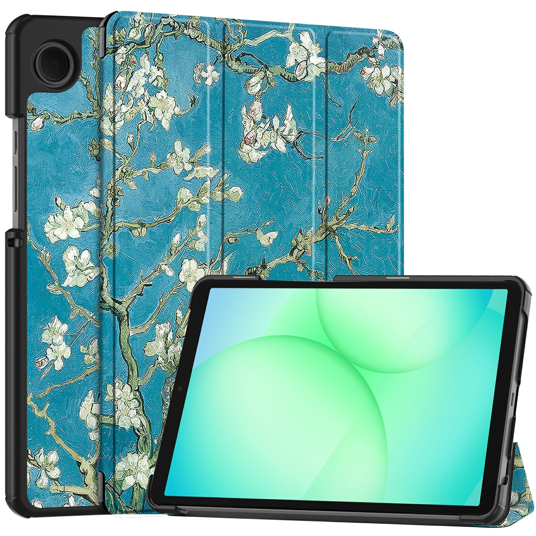 Samsung Galaxy Tab A11 Tri-Fold Case Schutzhülle Kirschblüten