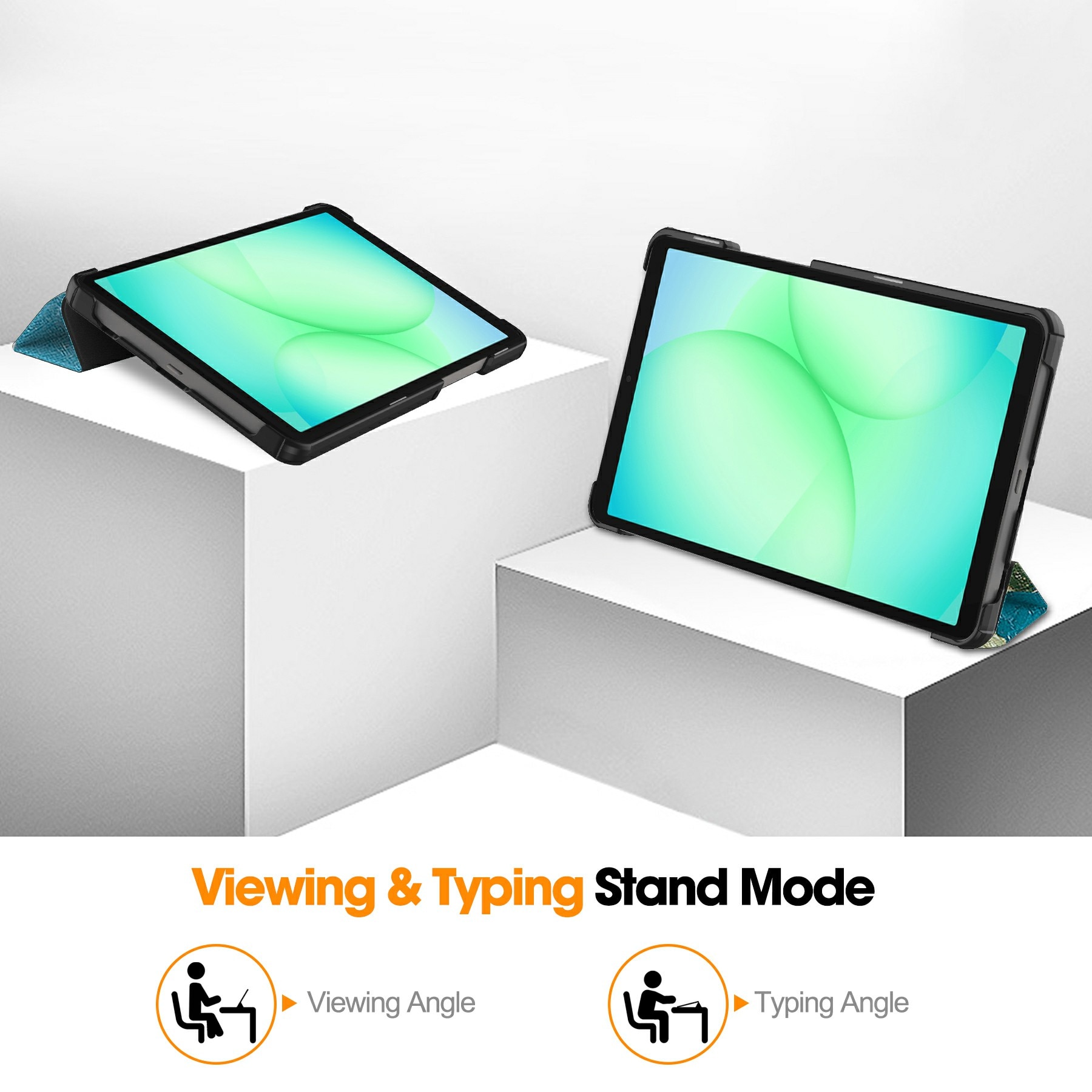 Samsung Galaxy Tab A11 Tri-Fold Case Schutzhülle Kirschblüten