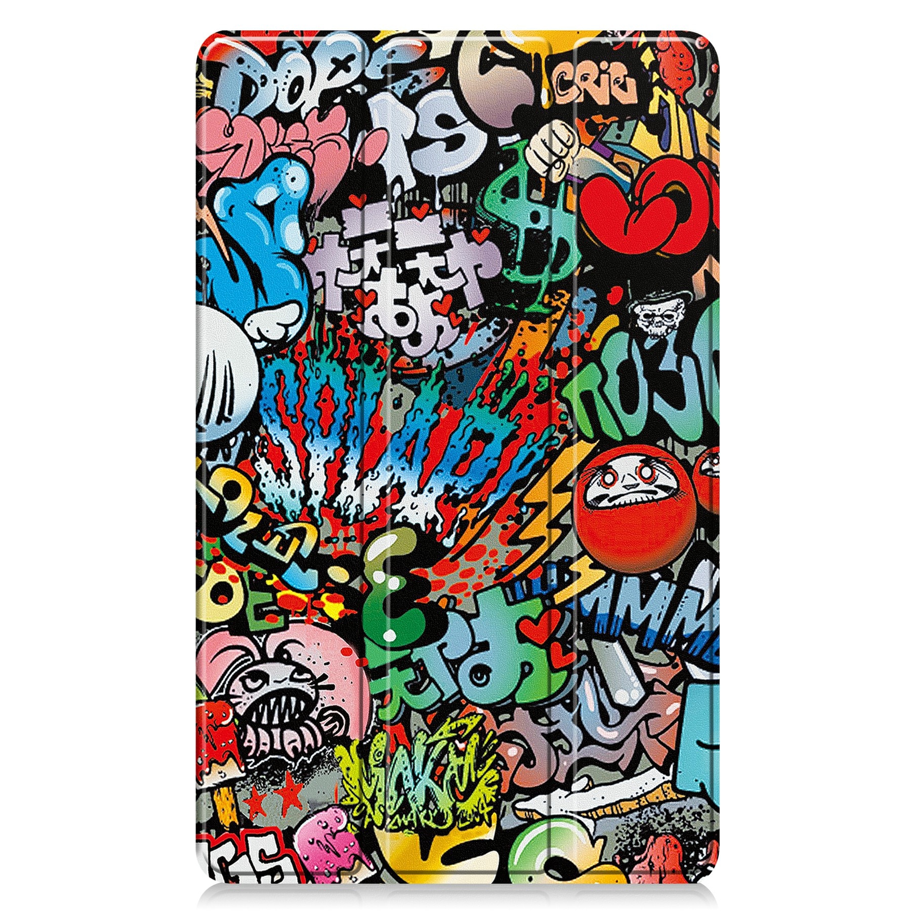 Samsung Galaxy Tab A11 Tri-Fold Case Schutzhülle Graffiti