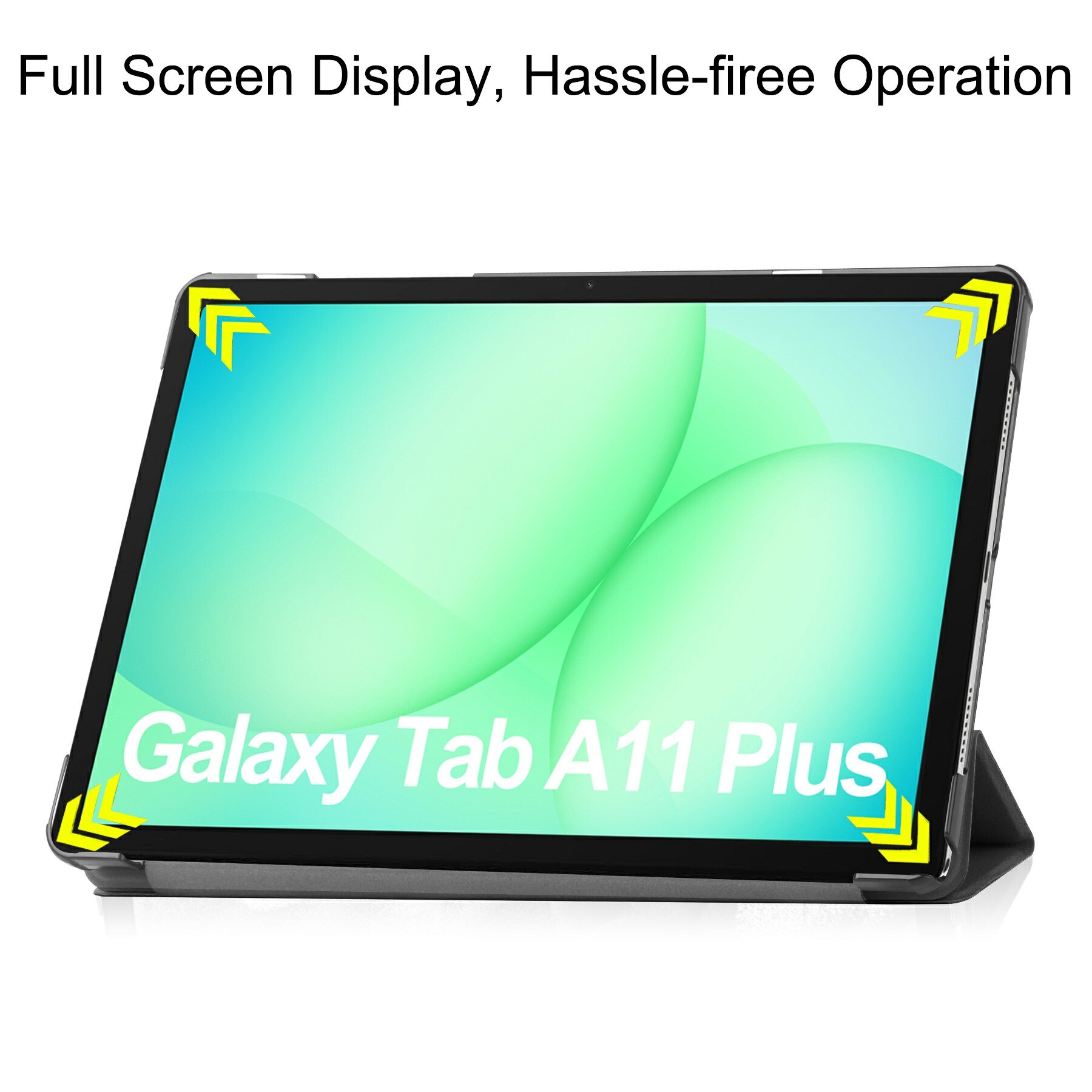 Samsung Galaxy Tab A11 Plus Tri-Fold Case Schutzhülle Schwarz