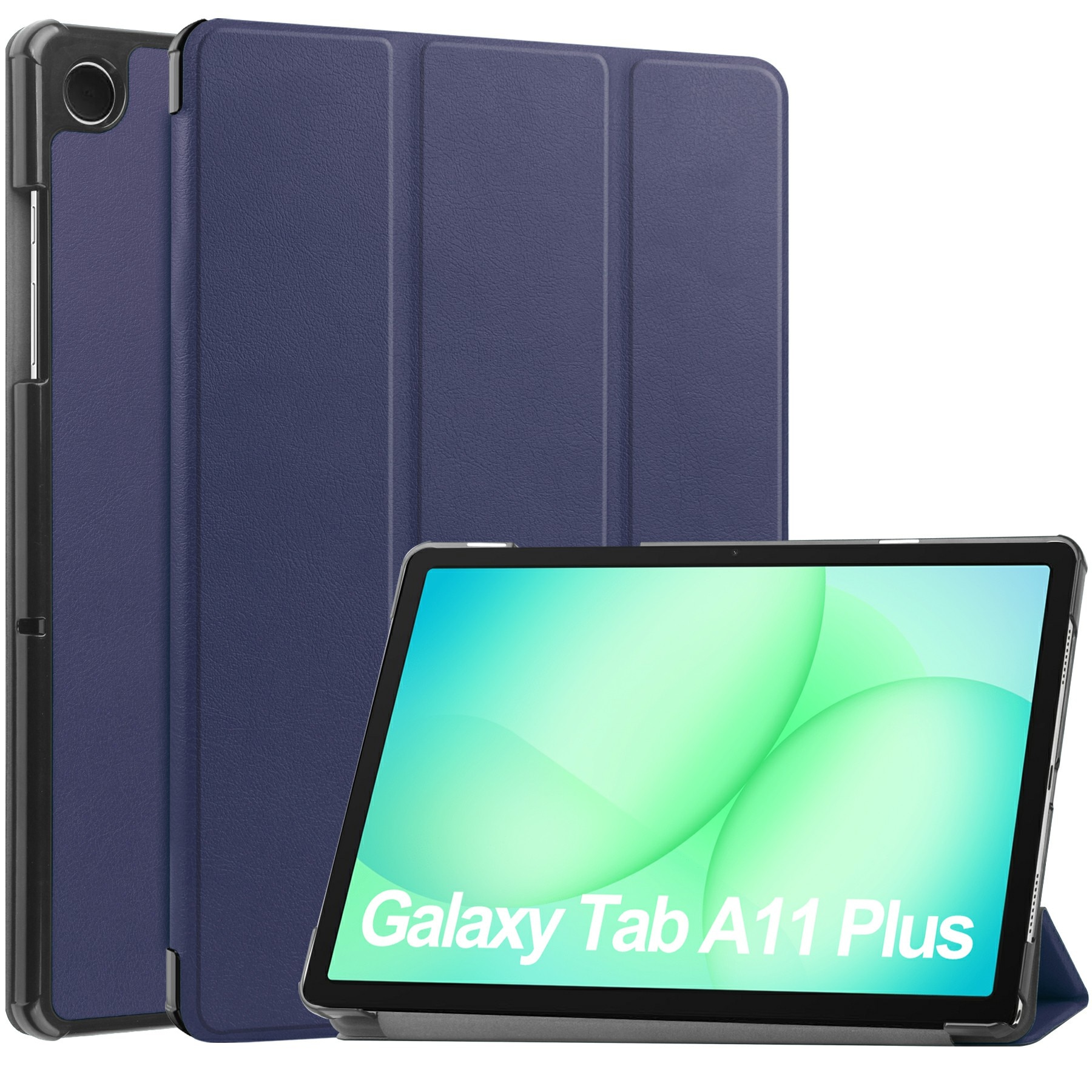 Samsung Galaxy Tab A11 Plus Tri-Fold Case Schutzhülle Blau