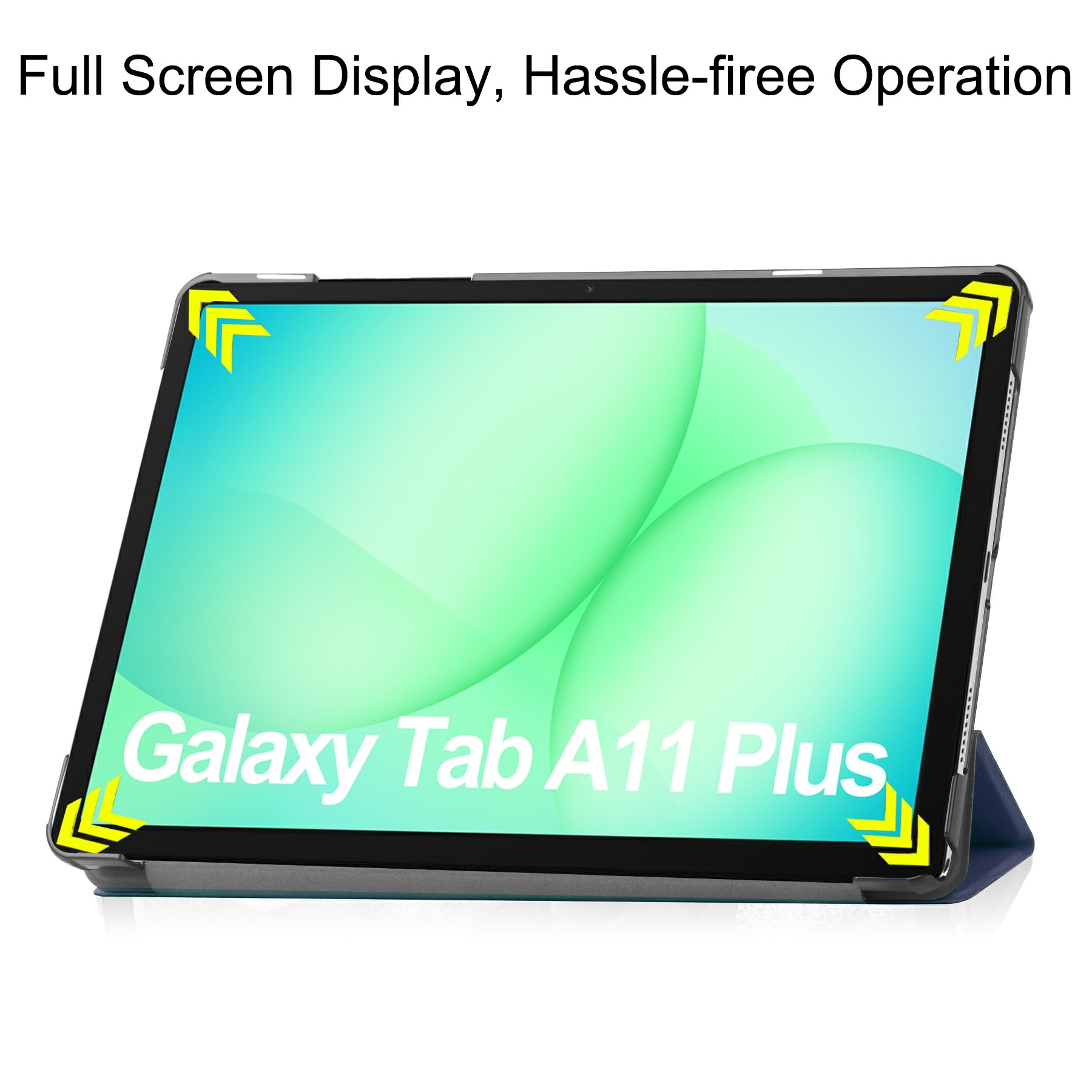 Samsung Galaxy Tab A11 Plus Tri-Fold Case Schutzhülle Blau