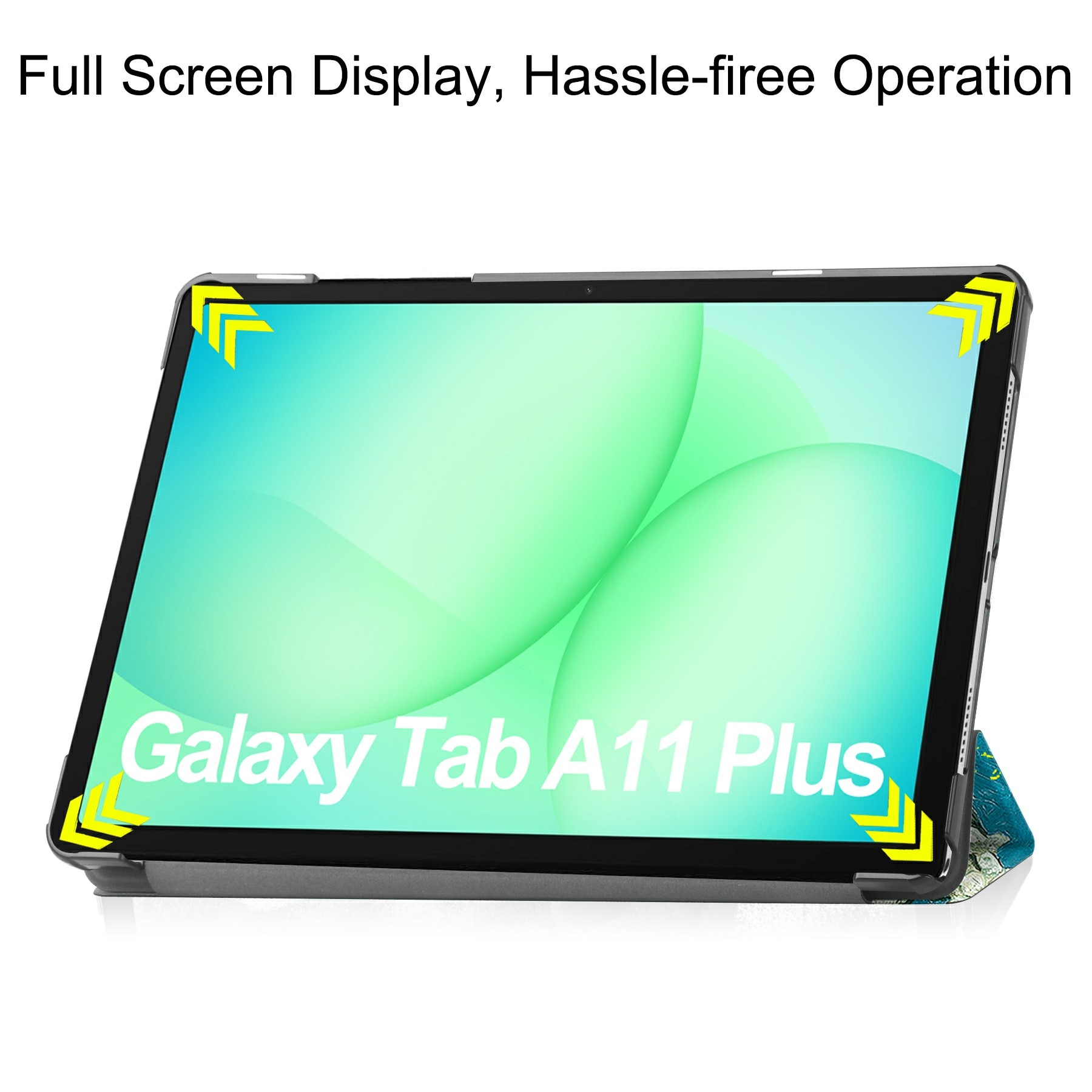 Samsung Galaxy Tab A11 Plus Tri-Fold Case Schutzhülle Kirschblüten