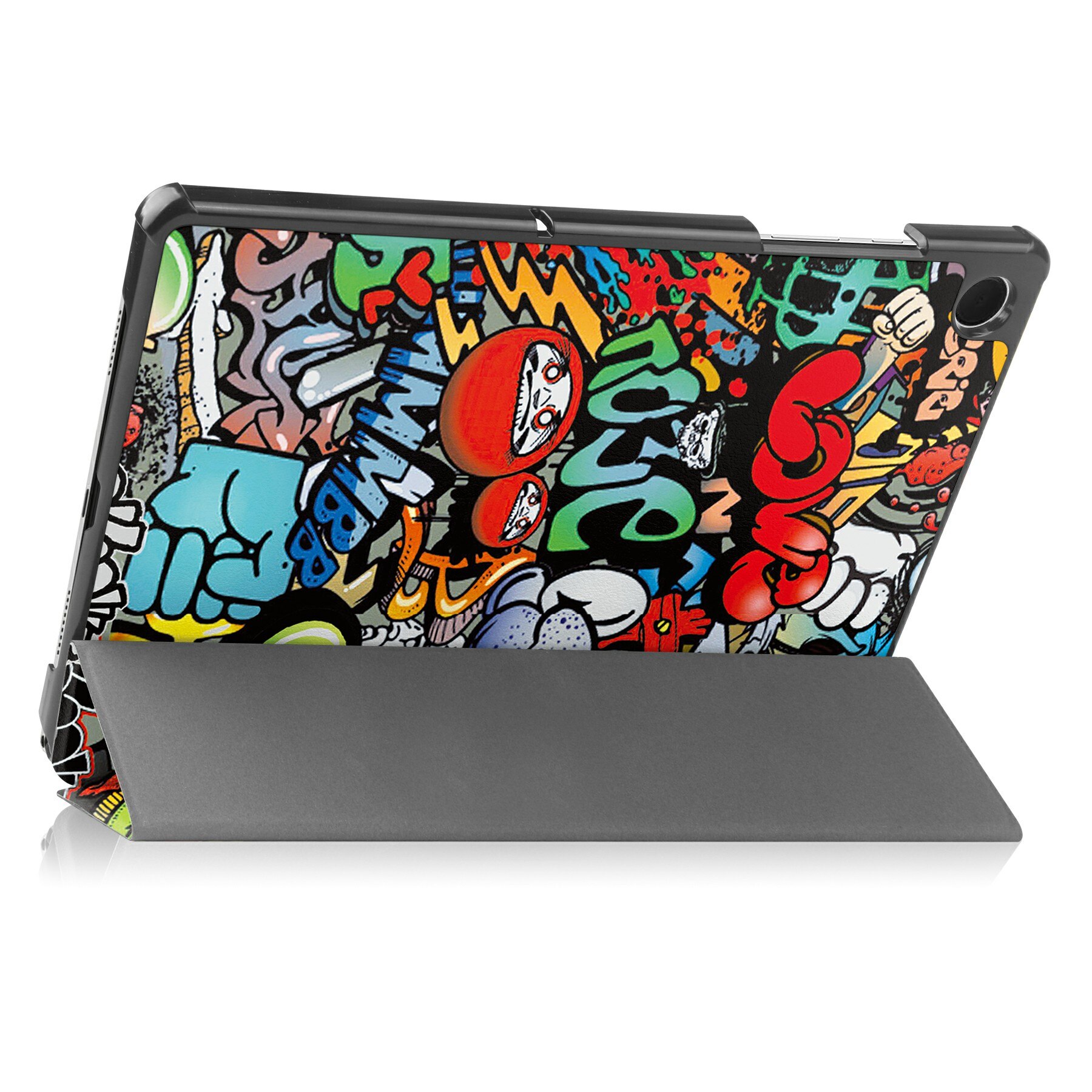 Samsung Galaxy Tab A11 Plus Tri-Fold Case Schutzhülle Graffiti