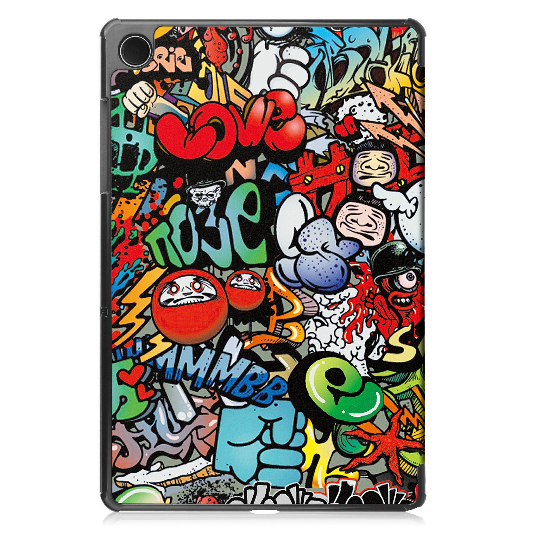 Samsung Galaxy Tab A11 Plus Tri-Fold Case Schutzhülle Graffiti