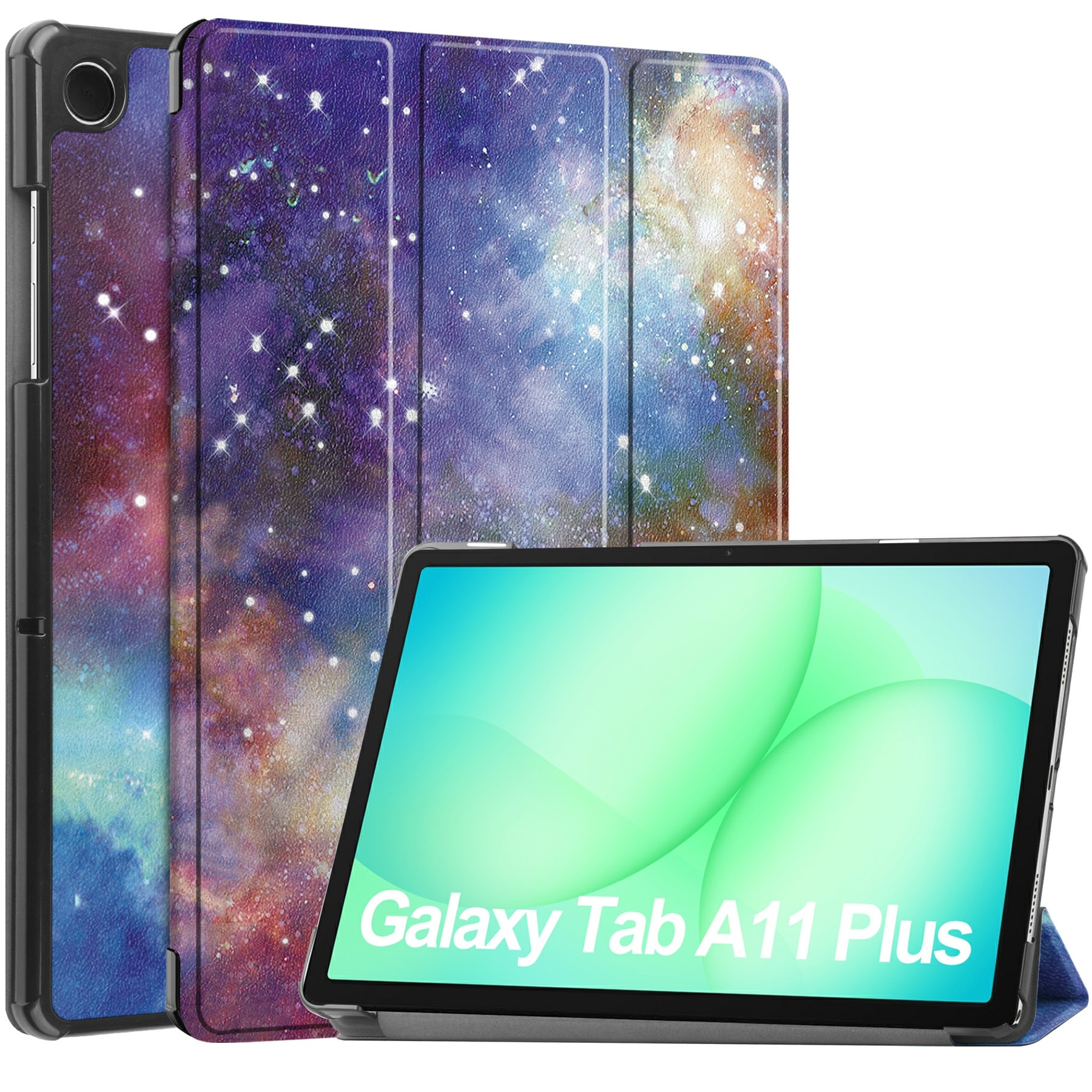 Samsung Galaxy Tab A11 Plus Tri-Fold Case Schutzhülle Space