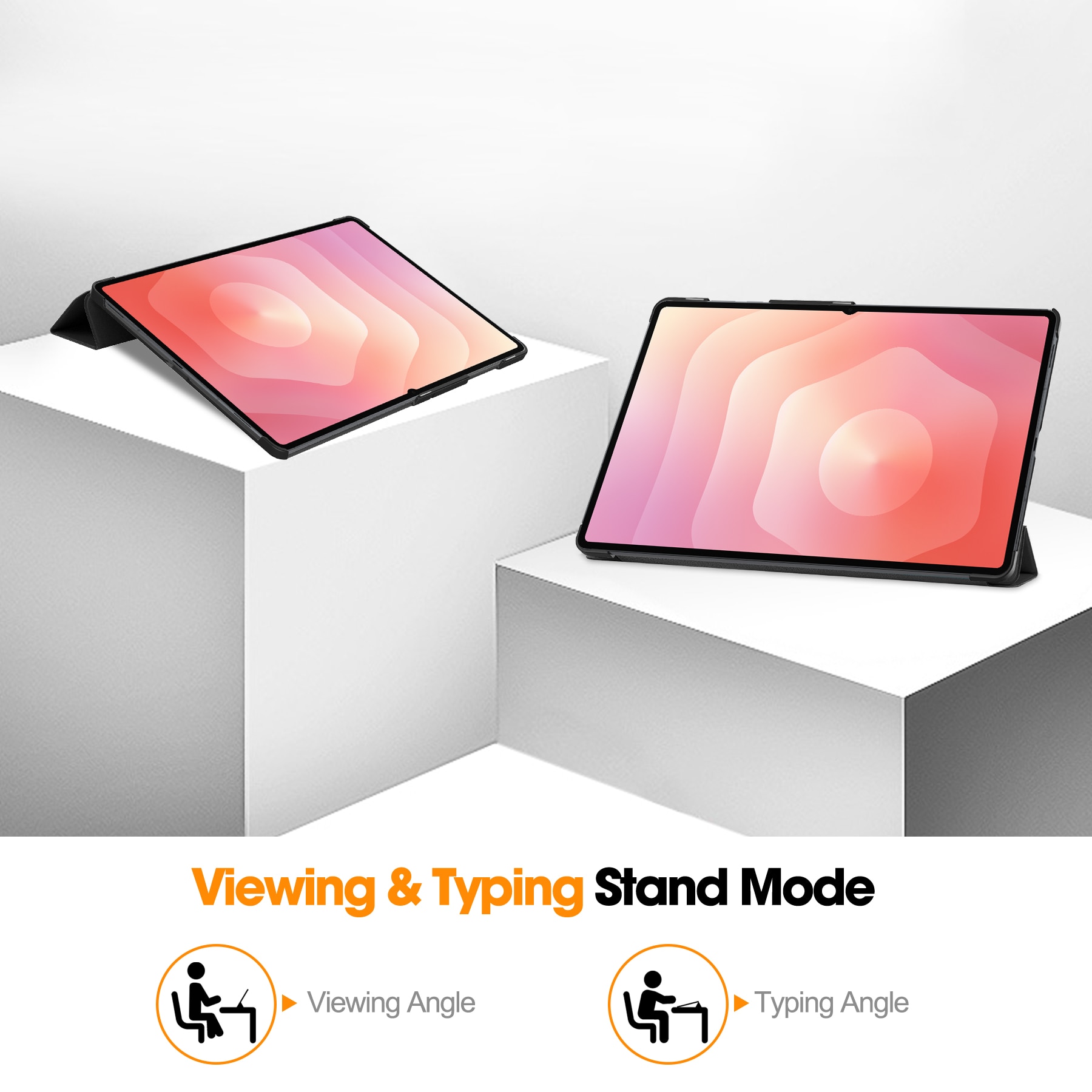 Samsung Galaxy Tab S11 Ultra Tri-Fold Case Schutzhülle Schwarz
