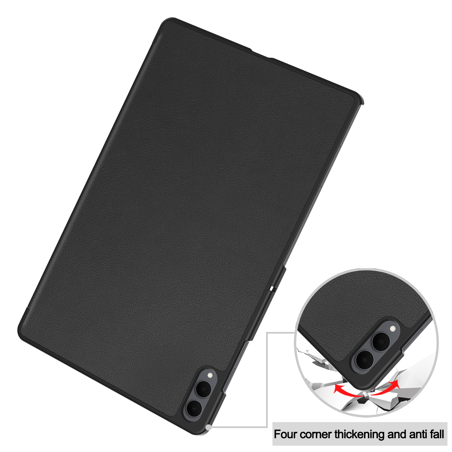 Samsung Galaxy Tab S11 Ultra Tri-Fold Case Schutzhülle Schwarz