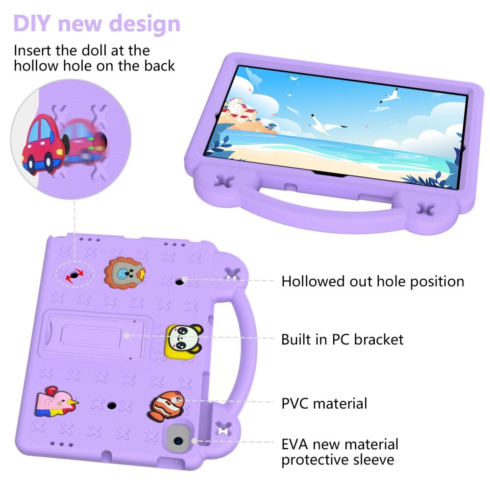 Samsung Galaxy Tab A8 10.5 Schutzhülle Kinder Kickstand EVA lila