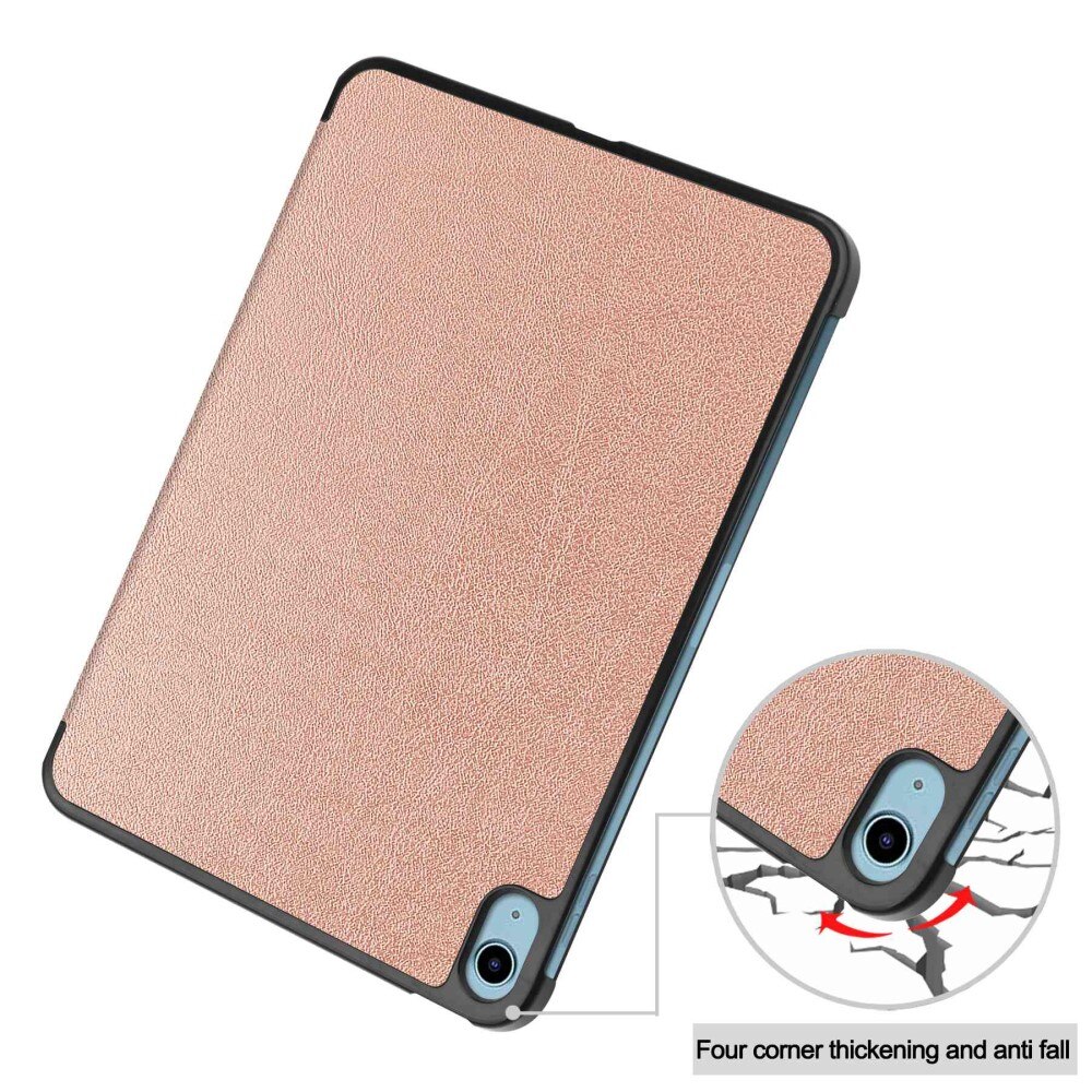 iPad 10.9 10th Gen (2022) Schutzhülle Tri-Fold Case roségold