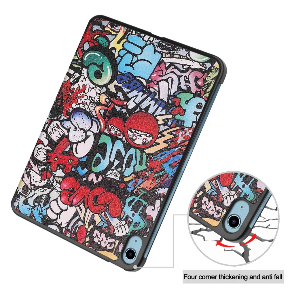 iPad 10.9 10th Gen (2022) Tri-Fold Case Schutzhülle Graffiti