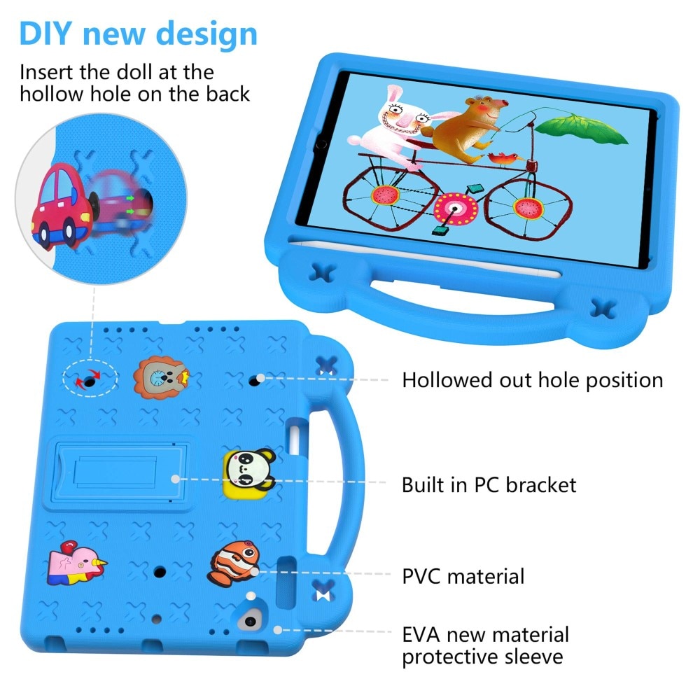 iPad 9.7 6th Gen (2018) Schutzhülle Kinder Kickstand EVA blau