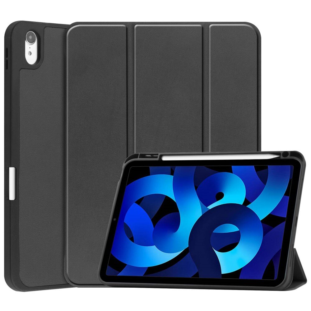 iPad 10.9 10th Gen (2022) Tri-Fold Case Schutzhülle mit Touchpen-Halter schwarz