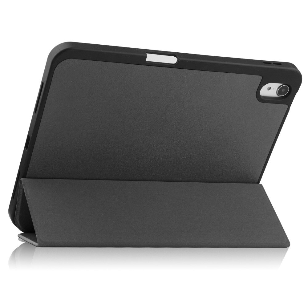 iPad 10.9 10th Gen (2022) Tri-Fold Case Schutzhülle mit Touchpen-Halter schwarz