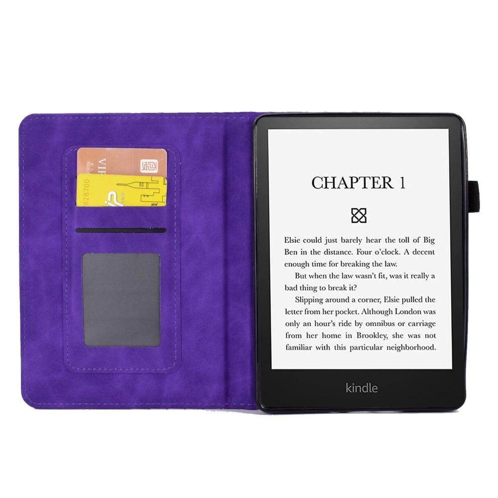 Amazon Kindle Paperwhite Signature Edition (2023) Tasche mit Kartenhalter lila