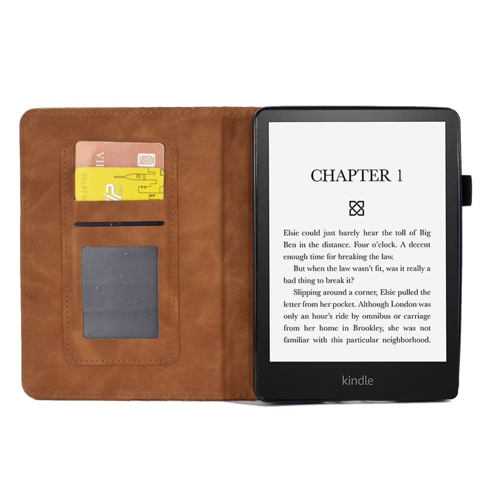 Amazon Kindle Paperwhite Signature Edition (2023) Tasche mit Kartenhalter braun