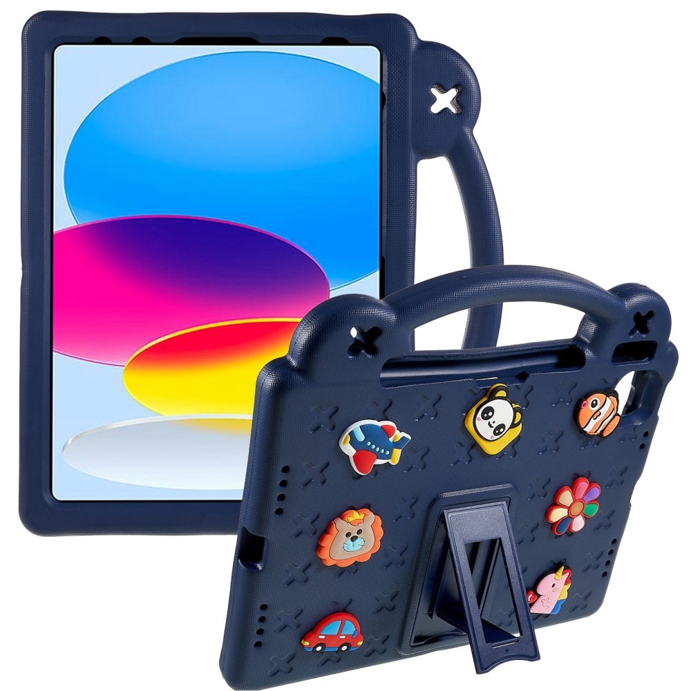 iPad 10.9 10th Gen (2022) Schutzhülle Kinder Kickstand EVA dunkelblau