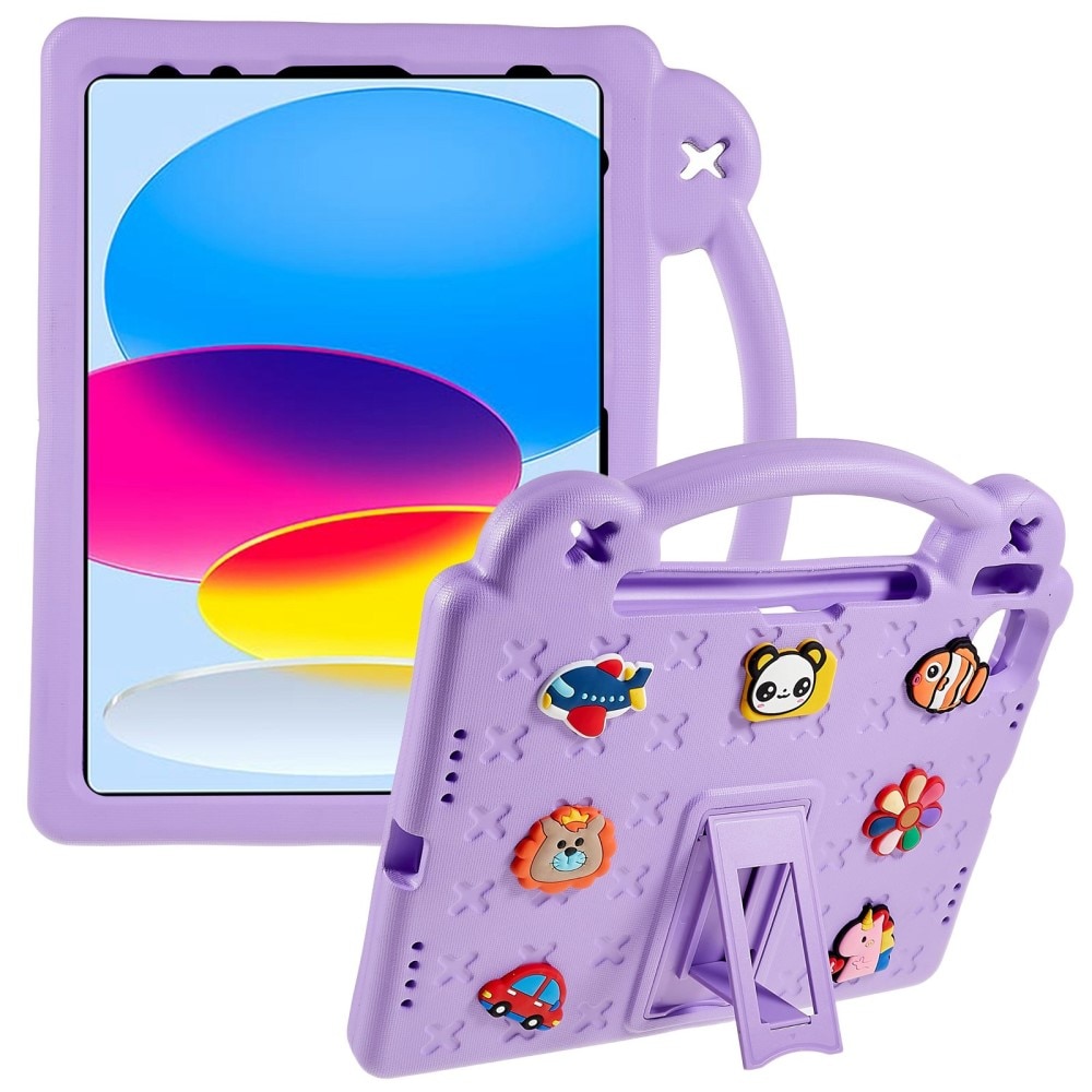 iPad 10.9 10th Gen (2022) Schutzhülle Kinder Kickstand EVA lila