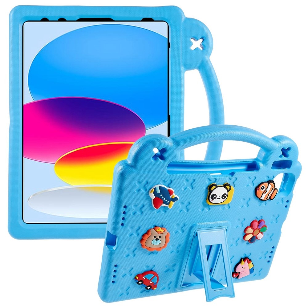 iPad 10.9 2022 (10th gen) Schutzhülle Kinder Kickstand EVA blau