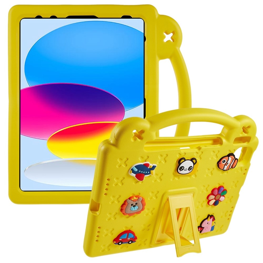 iPad 10.9 2022 (10th gen) Schutzhülle Kinder Kickstand EVA gelb