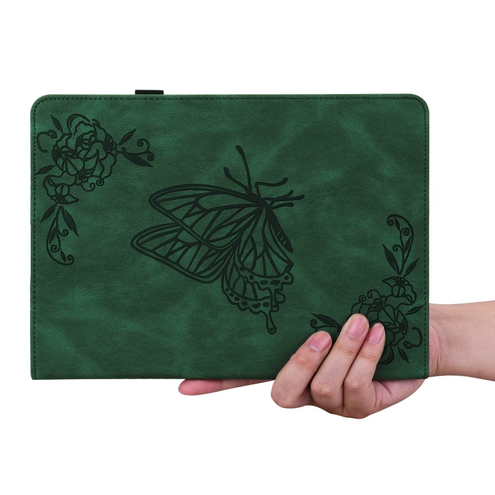 iPad 10.9 10th Gen (2022) Handytasche Schmetterling grün