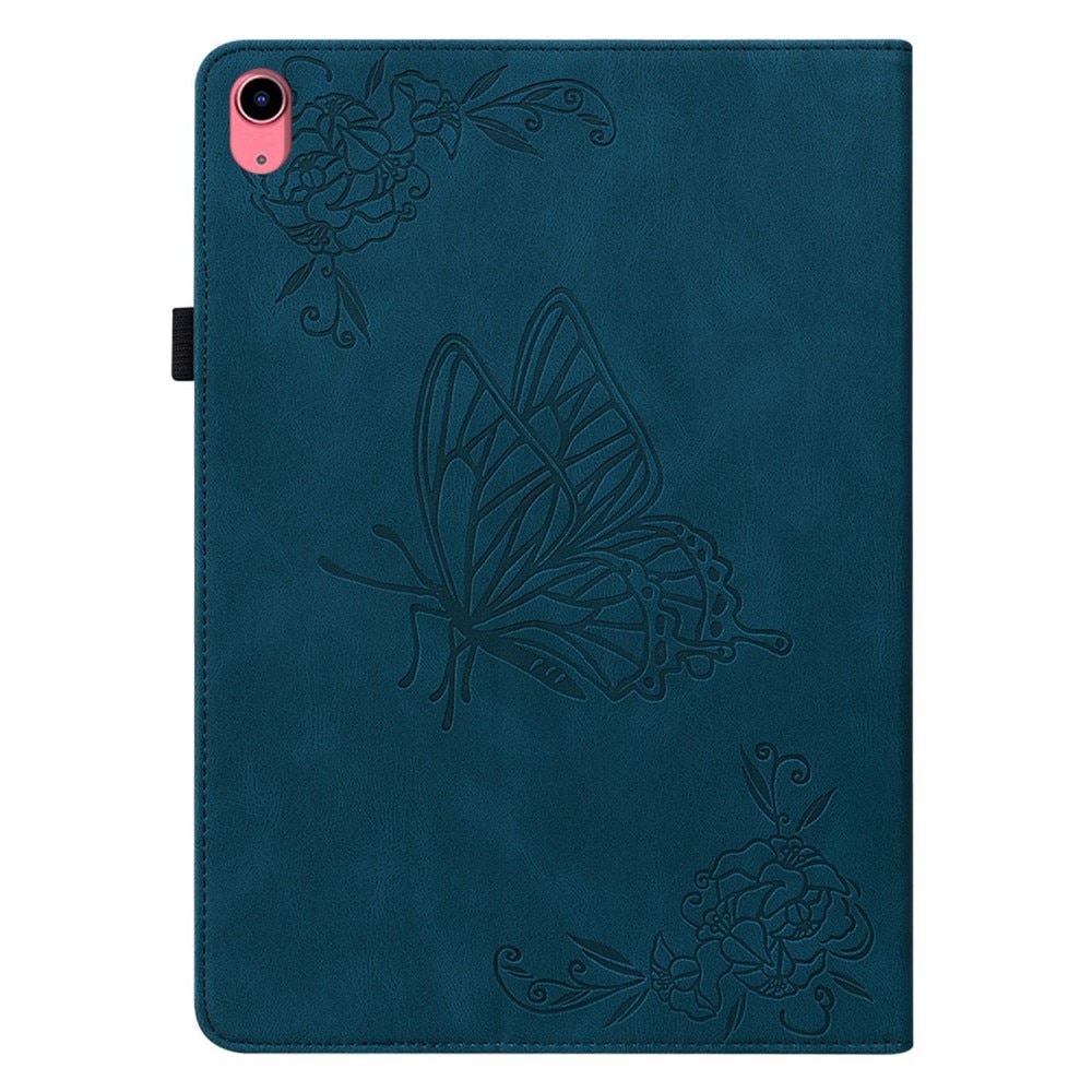 iPad 10.9 10th Gen (2022) Handytasche Schmetterling blau