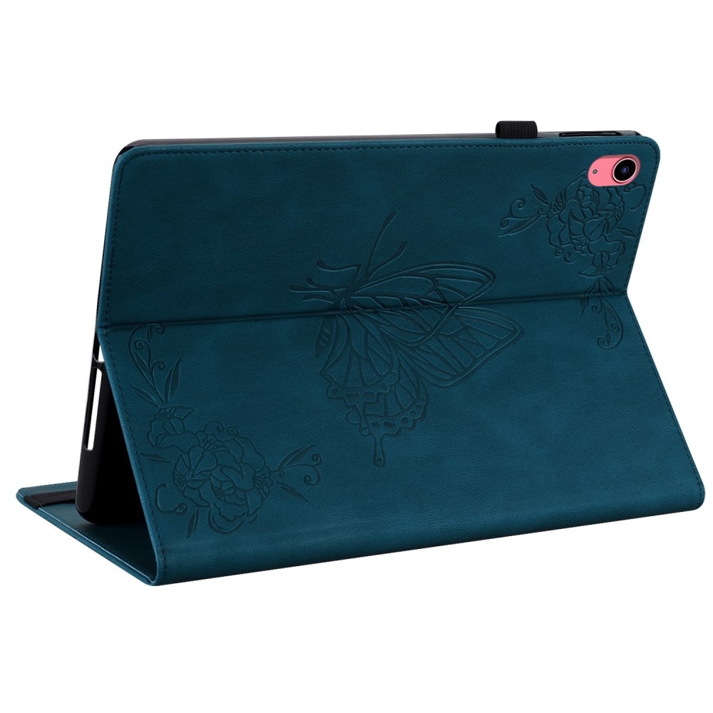 iPad 10.9 10th Gen (2022) Handytasche Schmetterling blau