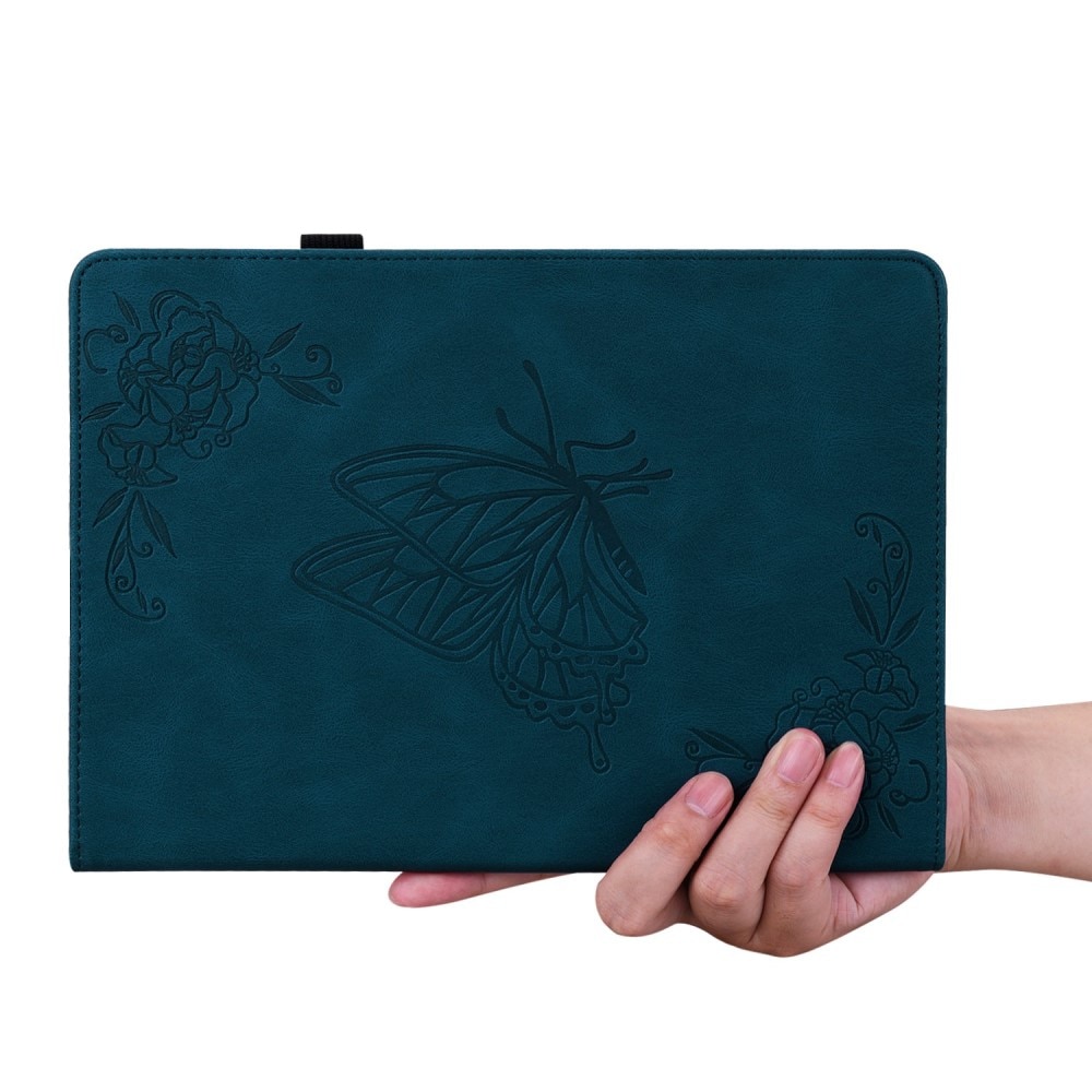 iPad 10.9 10th Gen (2022) Handytasche Schmetterling blau