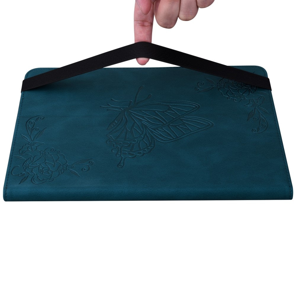 iPad 10.9 10th Gen (2022) Handytasche Schmetterling blau