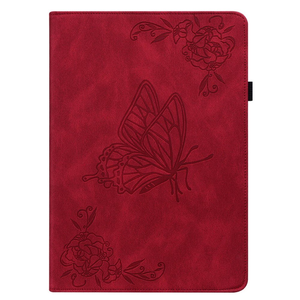 iPad 10.9 10th Gen (2022) Handytasche Schmetterling rot