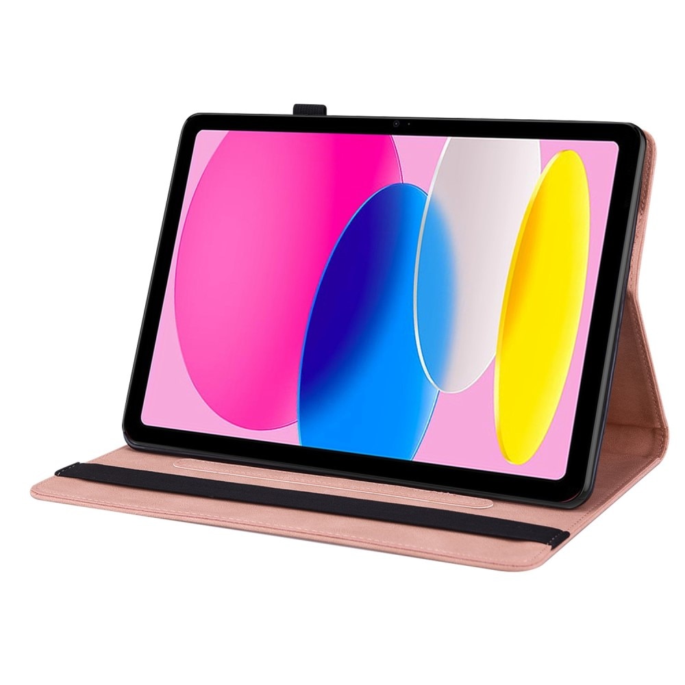 iPad 10.9 10th Gen (2022) Handytasche Schmetterling rosa